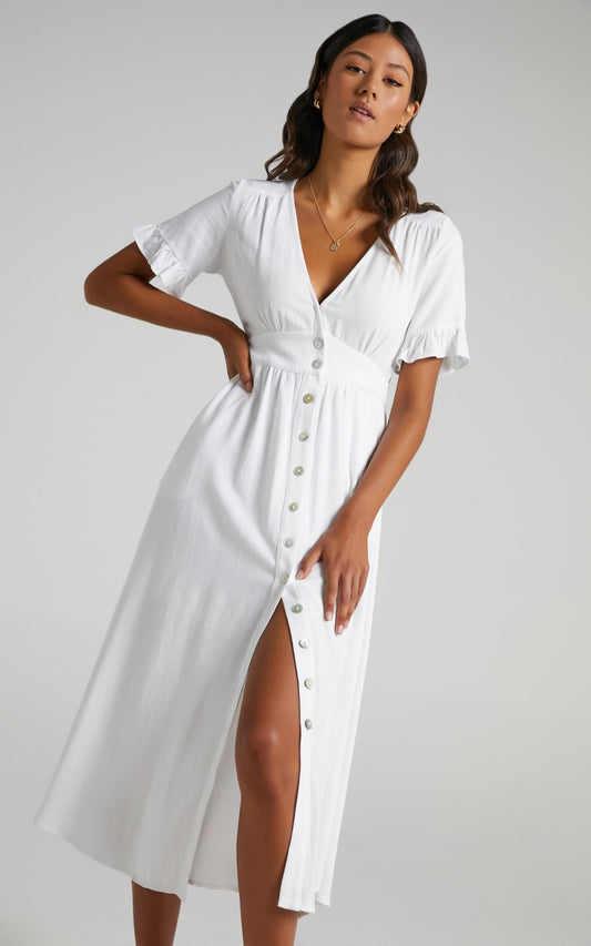Gabbi Dress in White