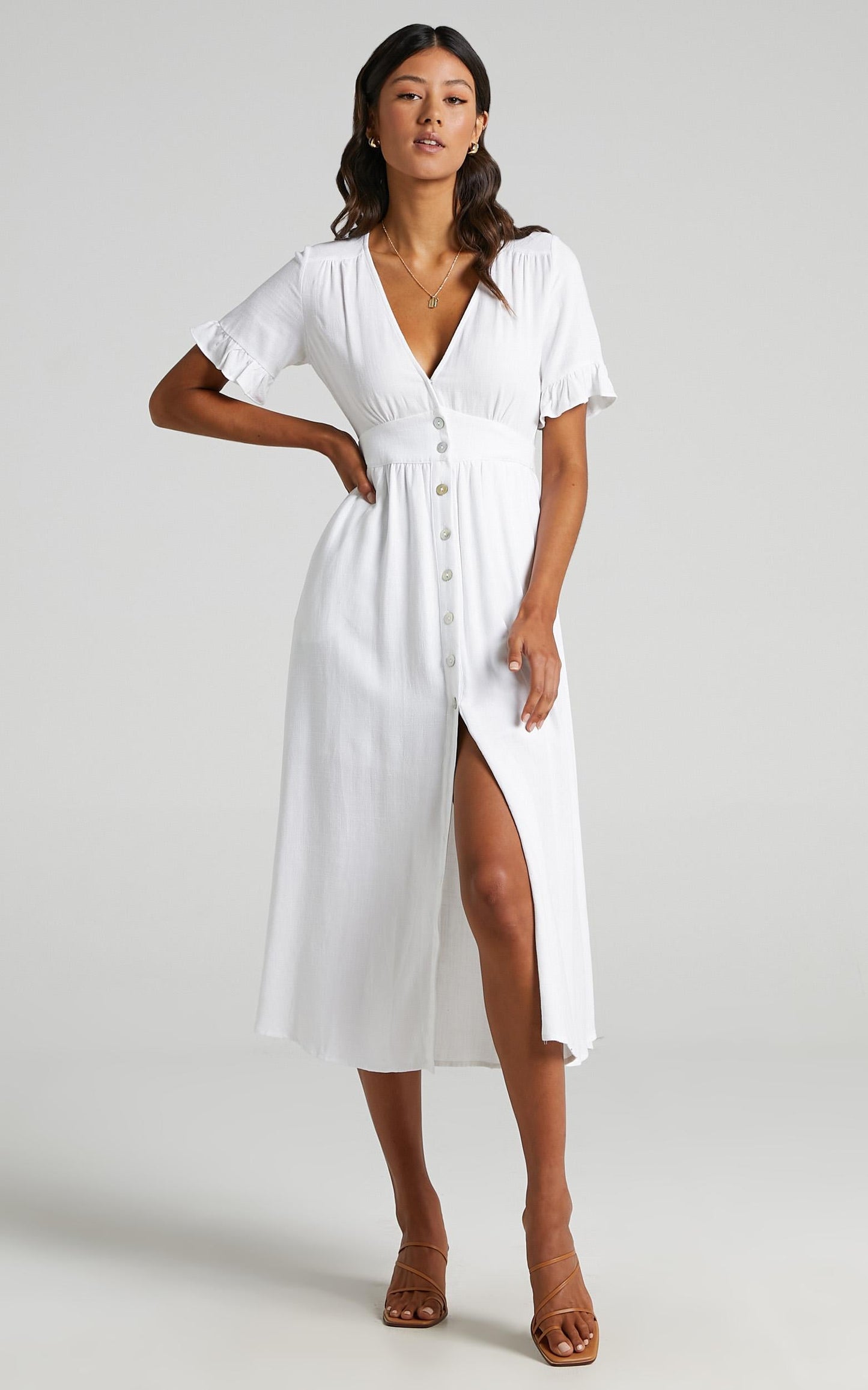 Gabbi Dress in White