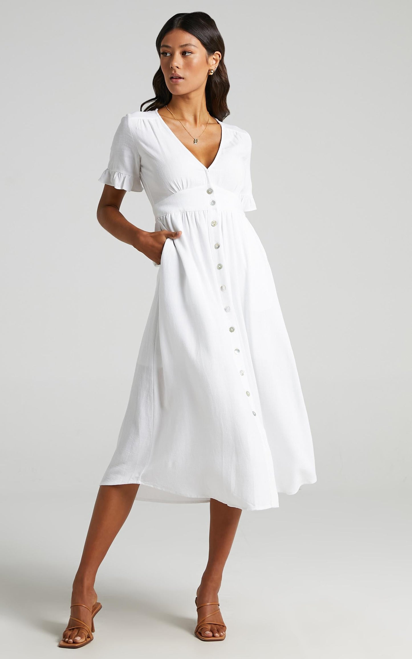 Gabbi Dress in White