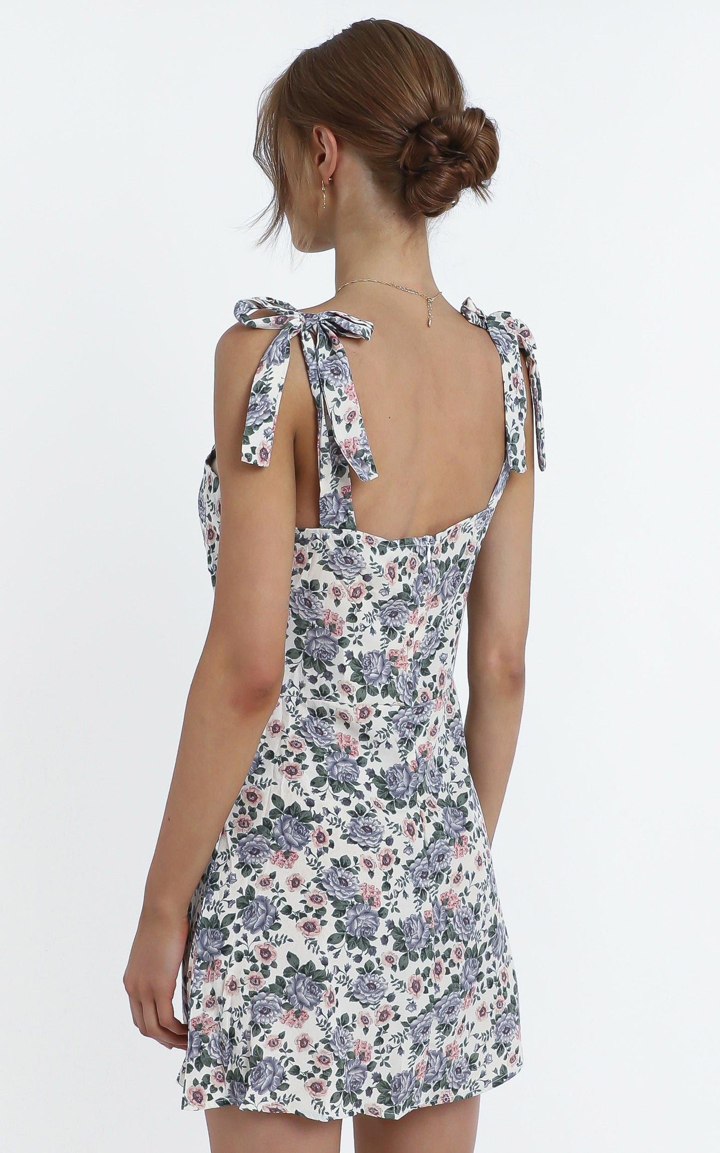 Gail Dress in Blue Floral