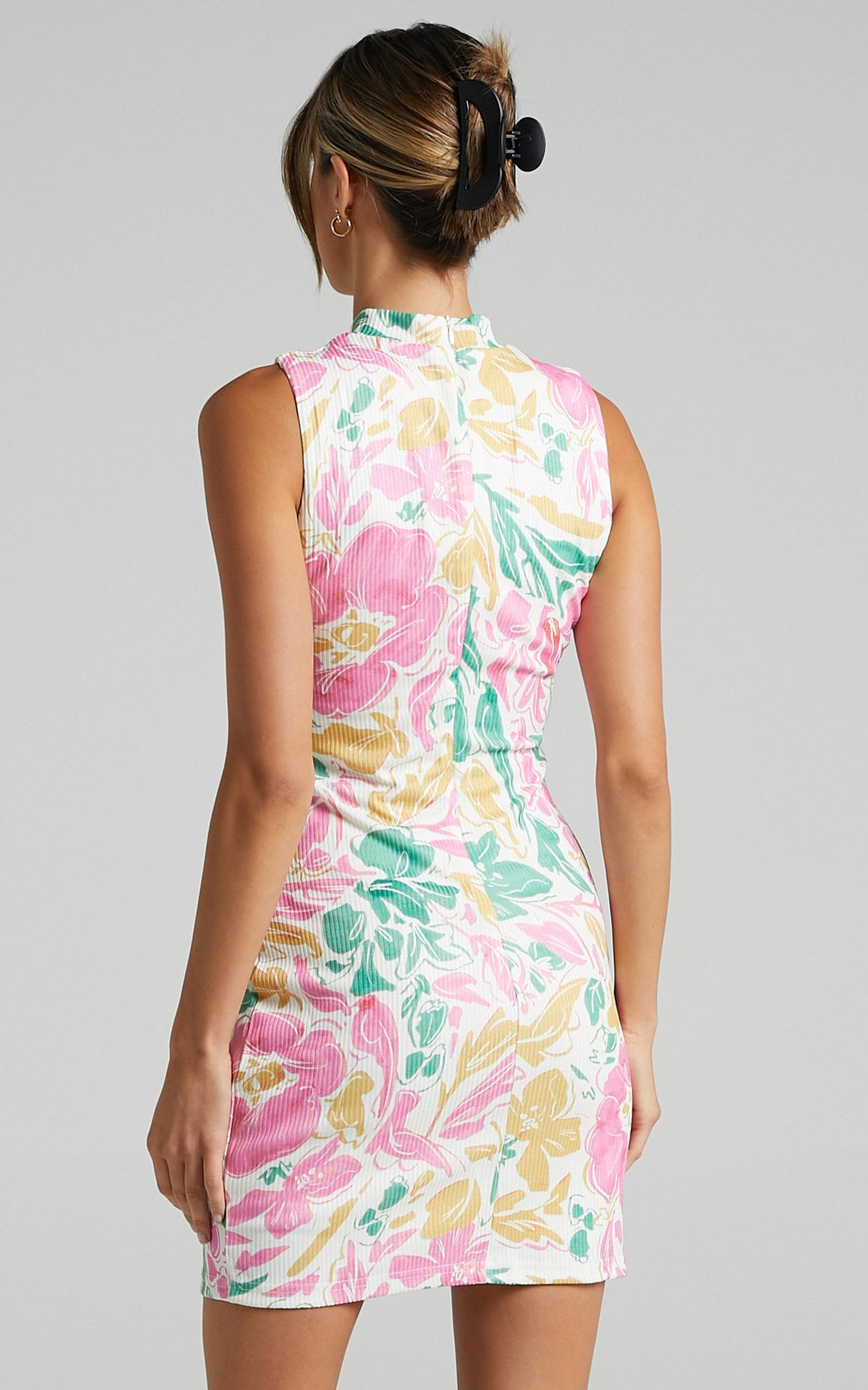 Galadriel Dress in Electric Floral