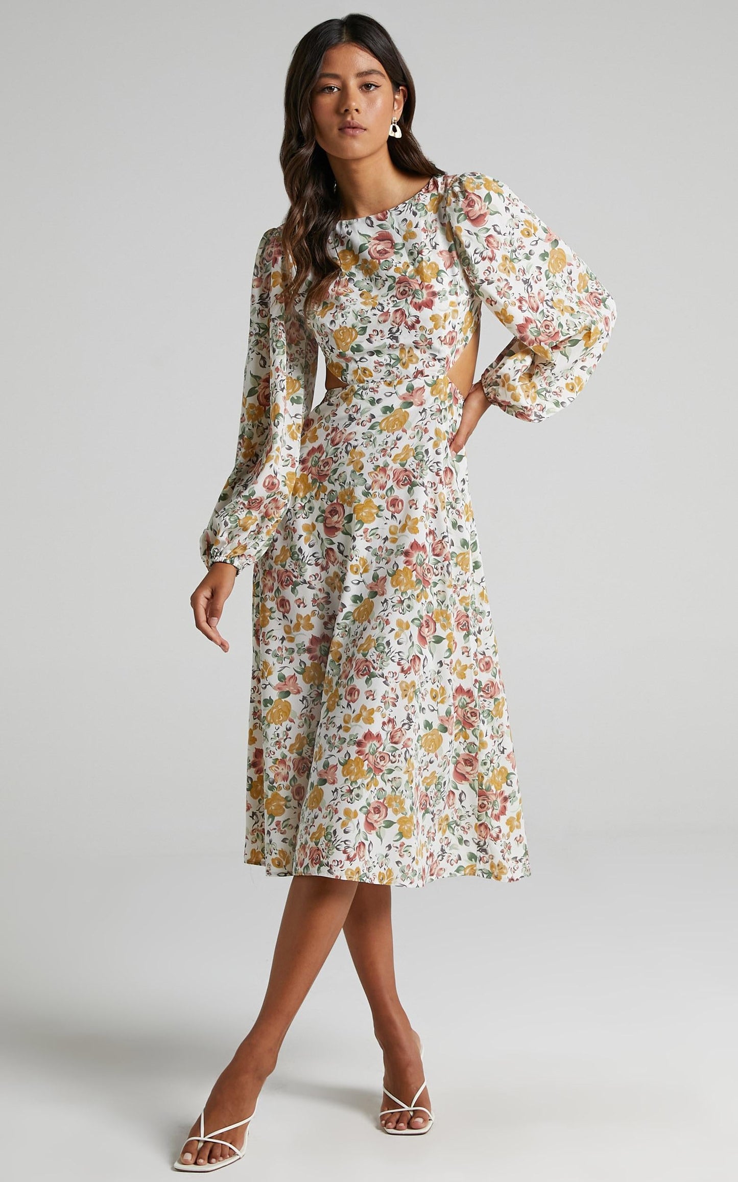 Yvonne Dress in Multi Floral