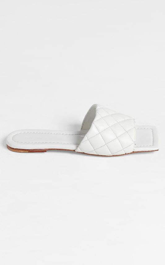 Tony Bianco - Geena Sandals in White Sheep Napa