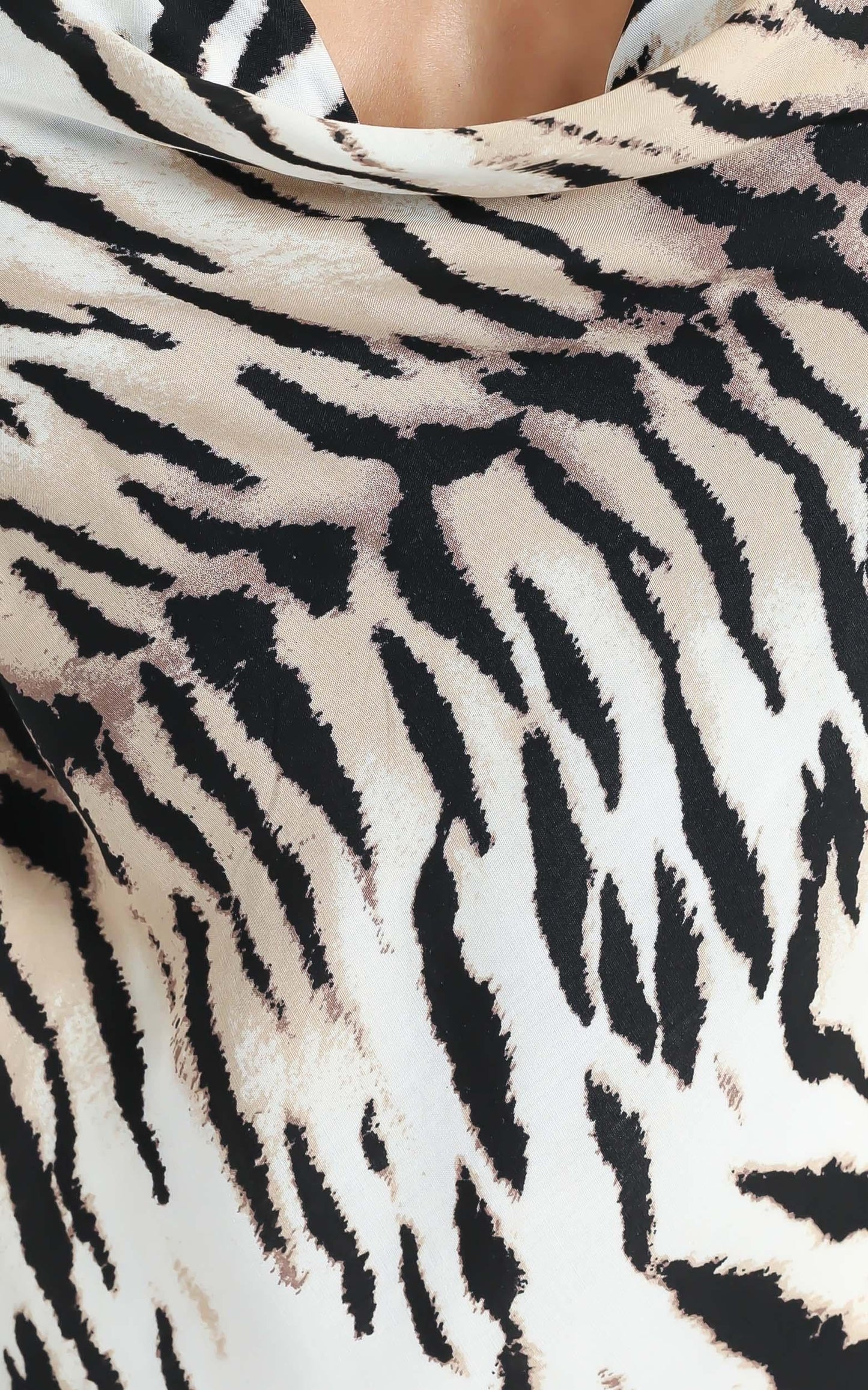 Geenie Slip Dress in Tiger Print