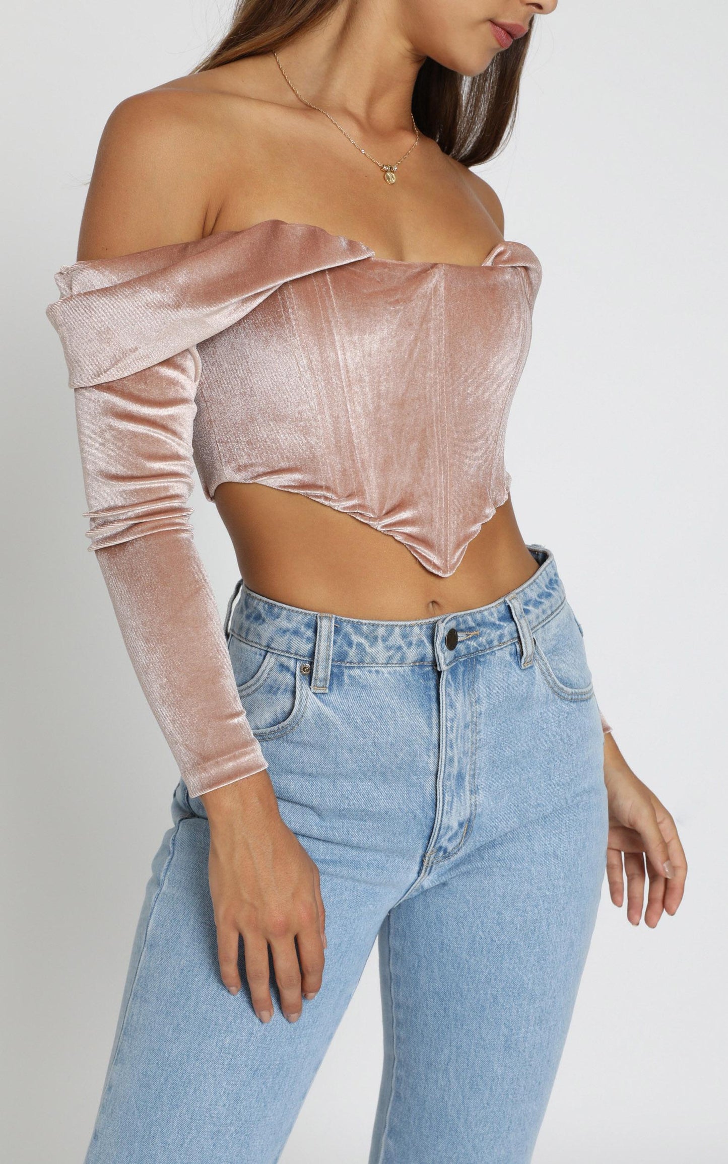 Generations Top in Blush Velvet