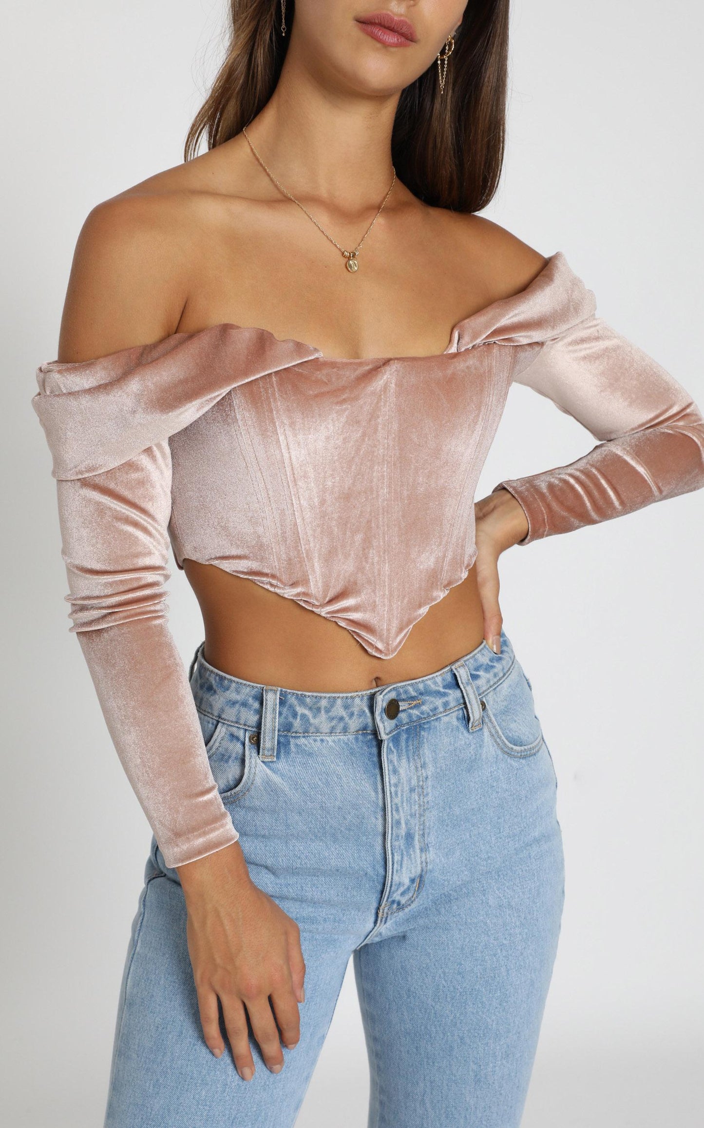 Generations Top in Blush Velvet