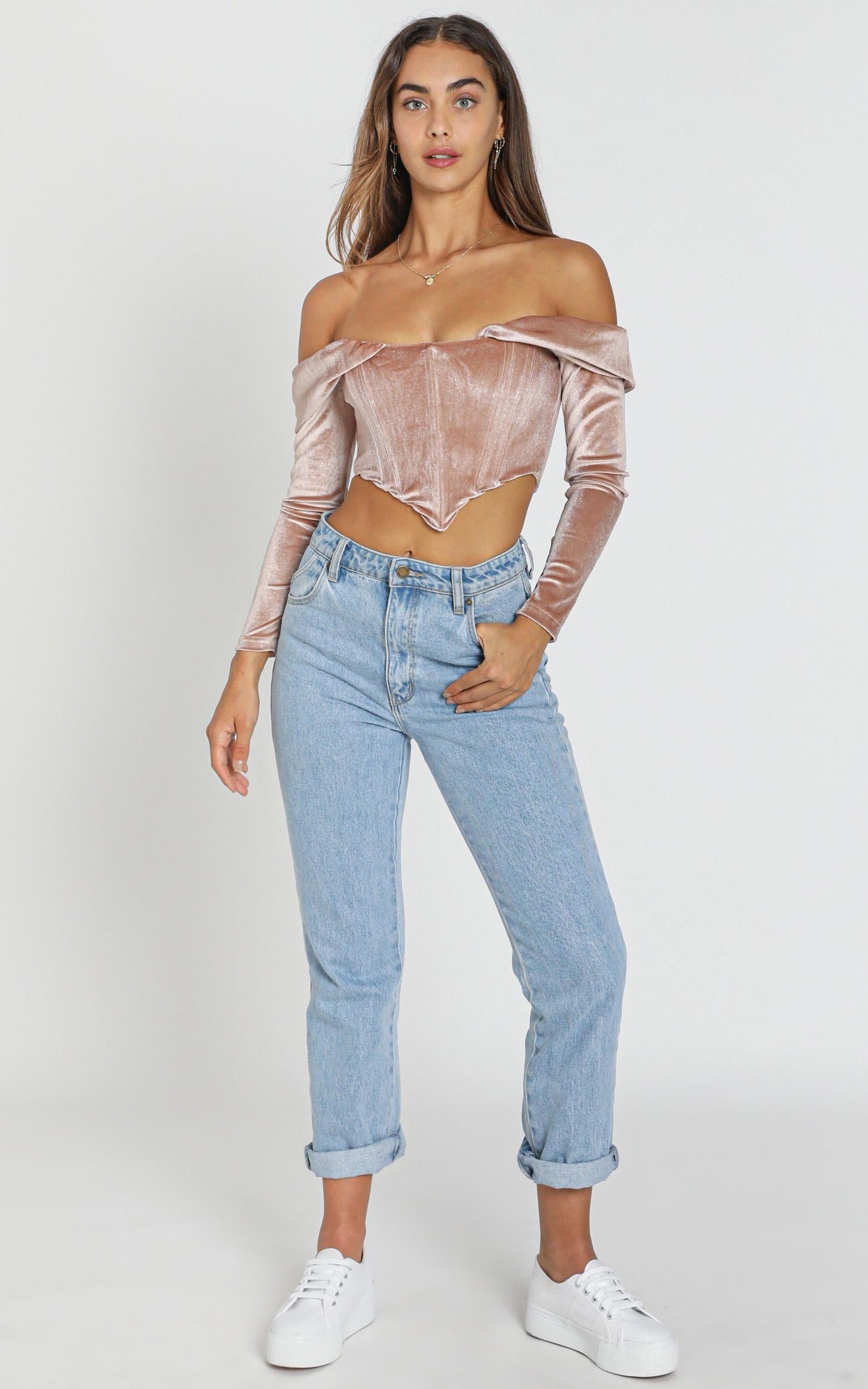 Generations Top in Blush Velvet