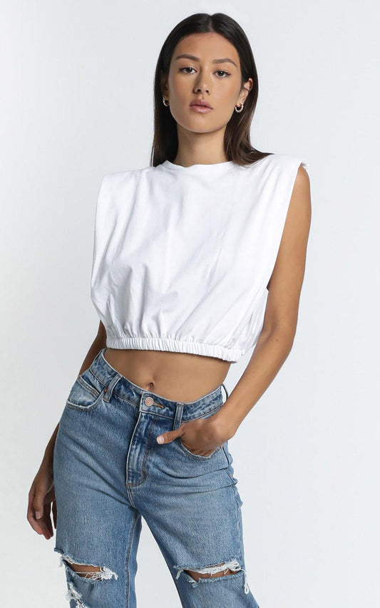 Geneva Top in White