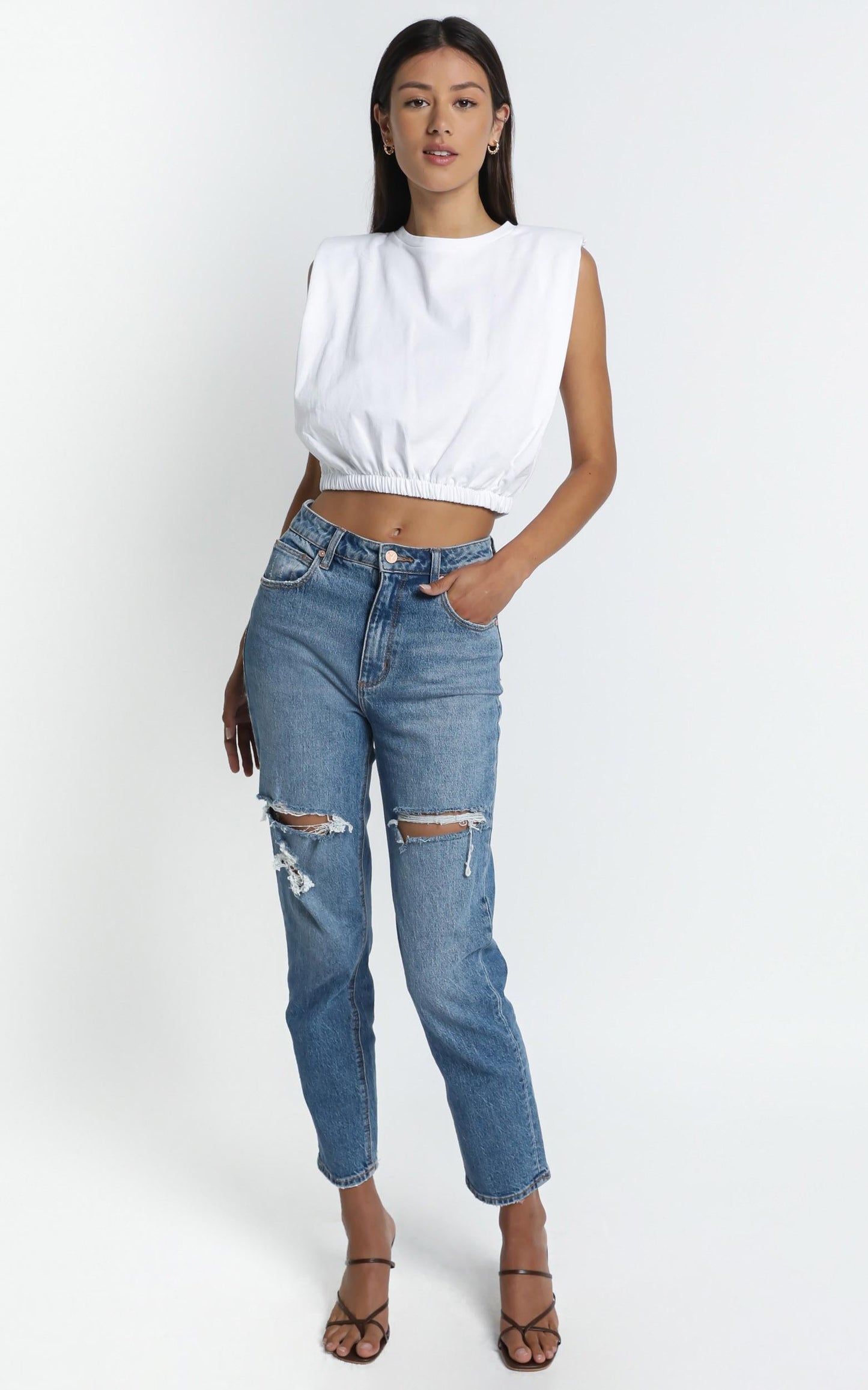 Geneva Top in White