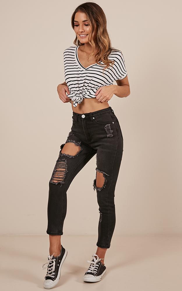 Georgia Jeans in Black Denim