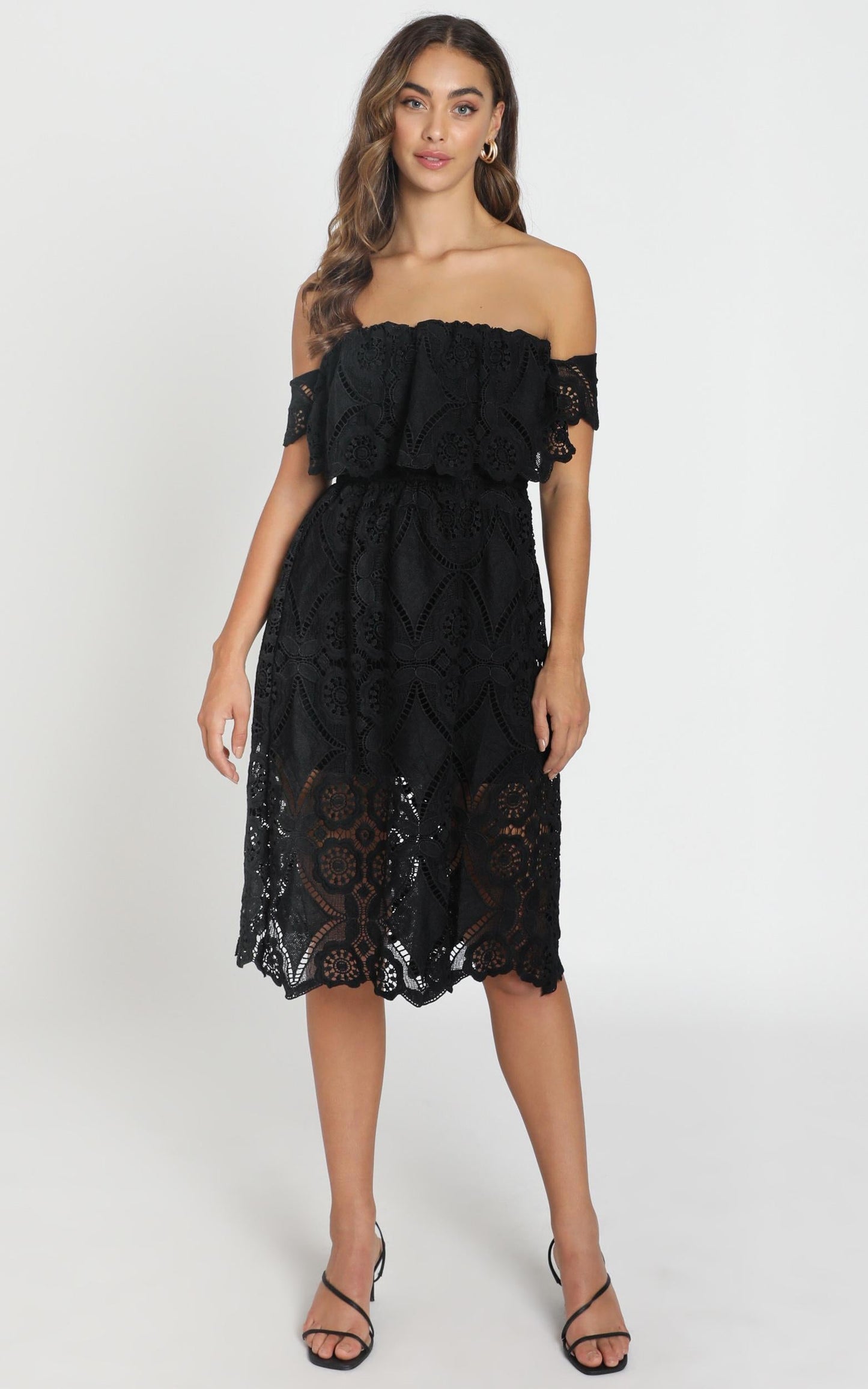 Get Ready Dress In Black Lace