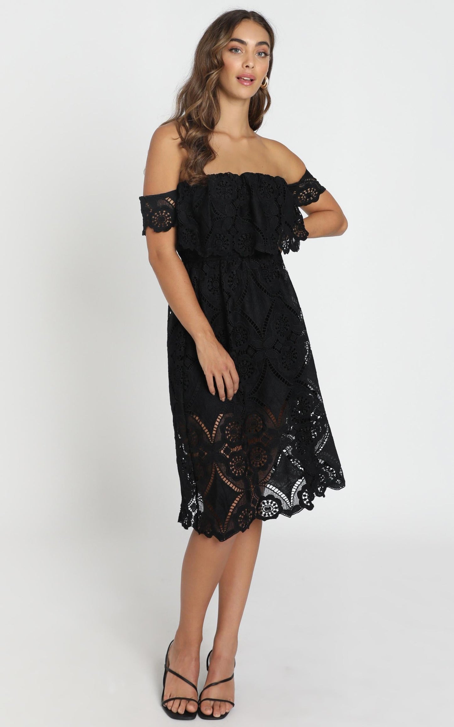 Get Ready Dress In Black Lace