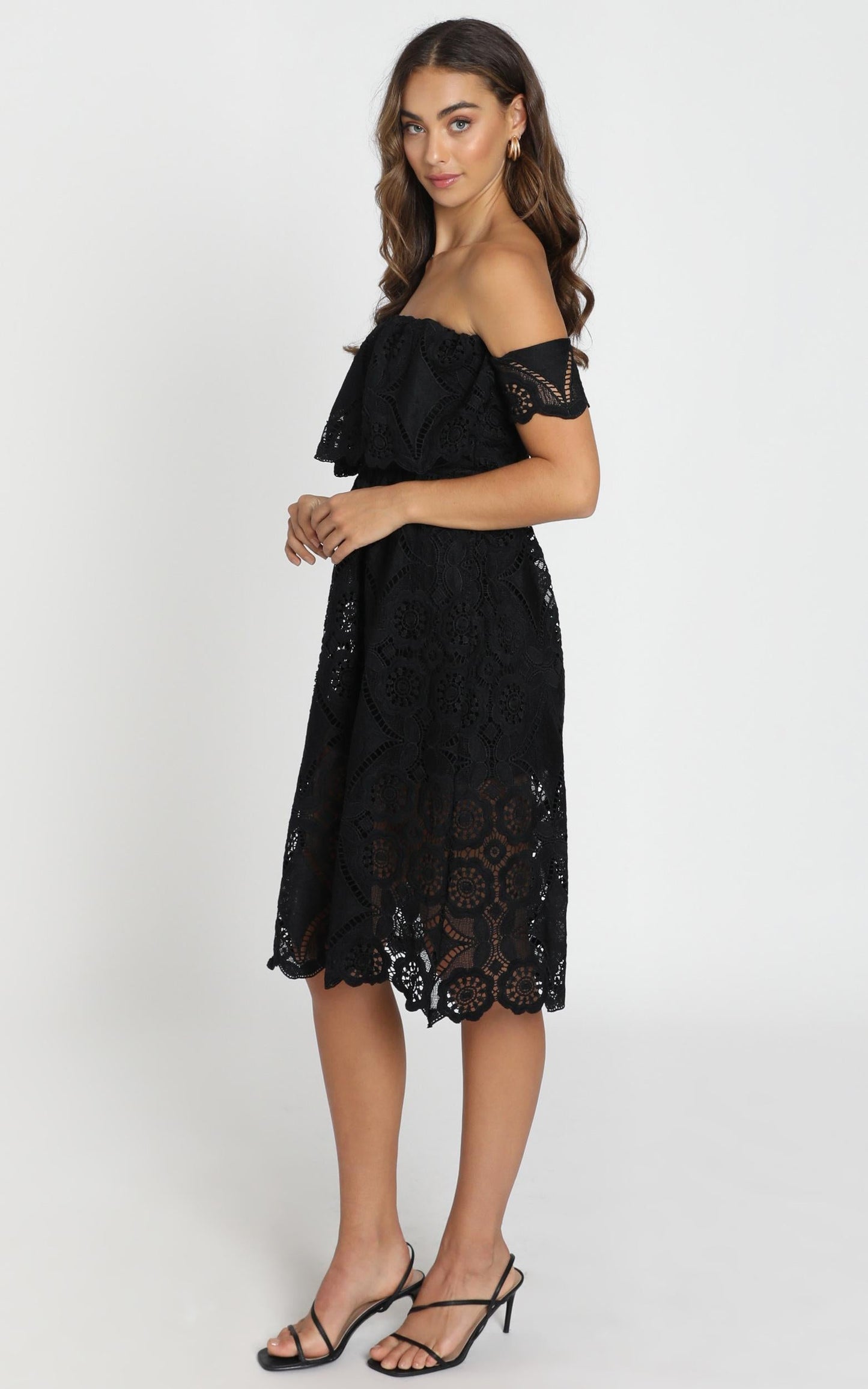 Get Ready Dress In Black Lace