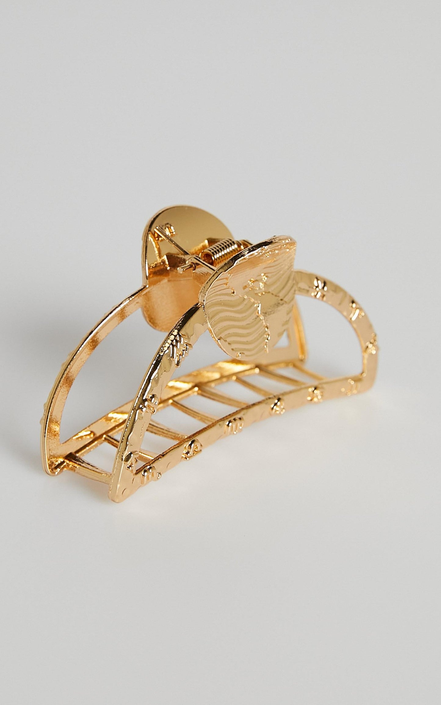 Summer Day Hair Clip in Shiny Gold