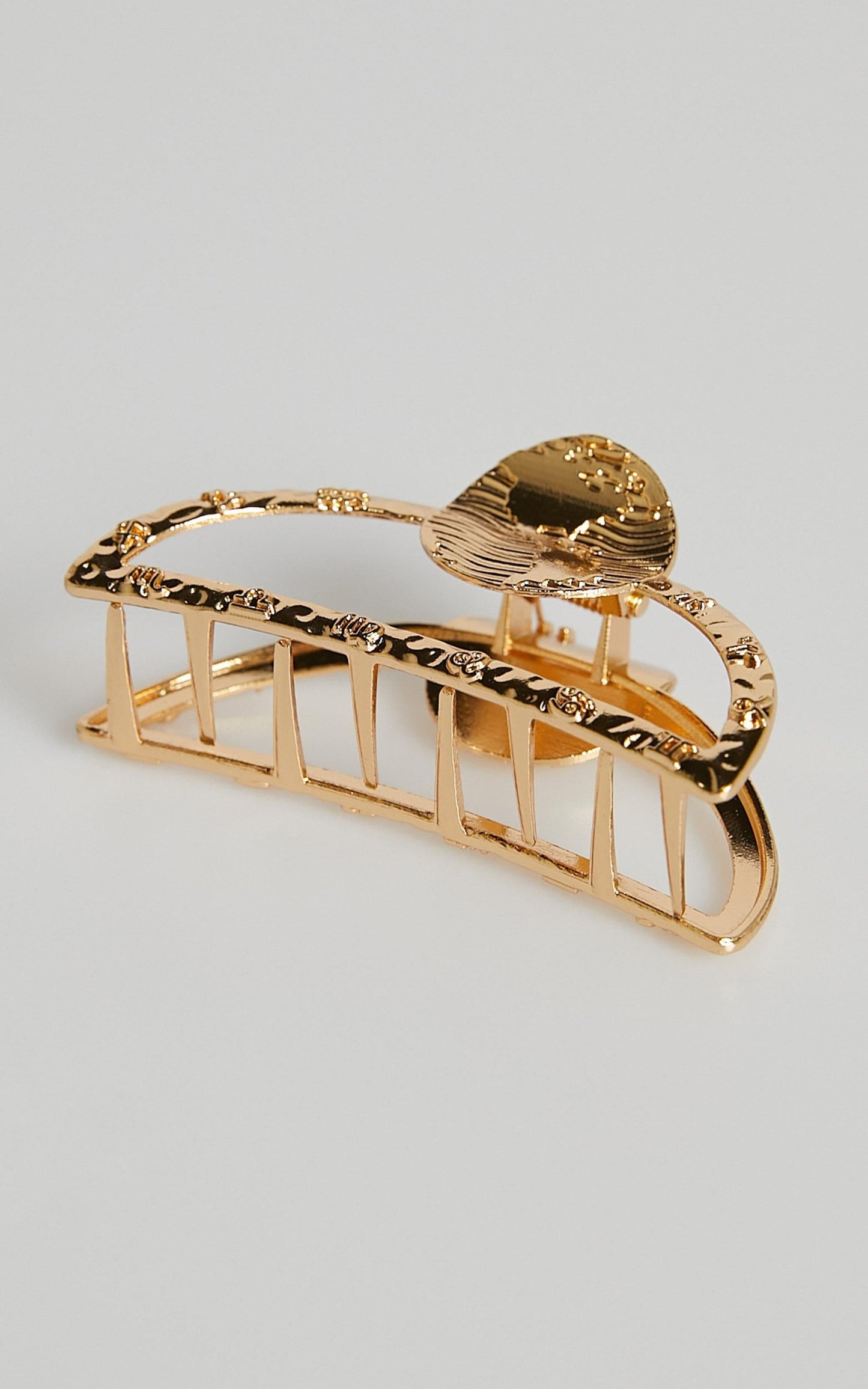Summer Day Hair Clip in Shiny Gold