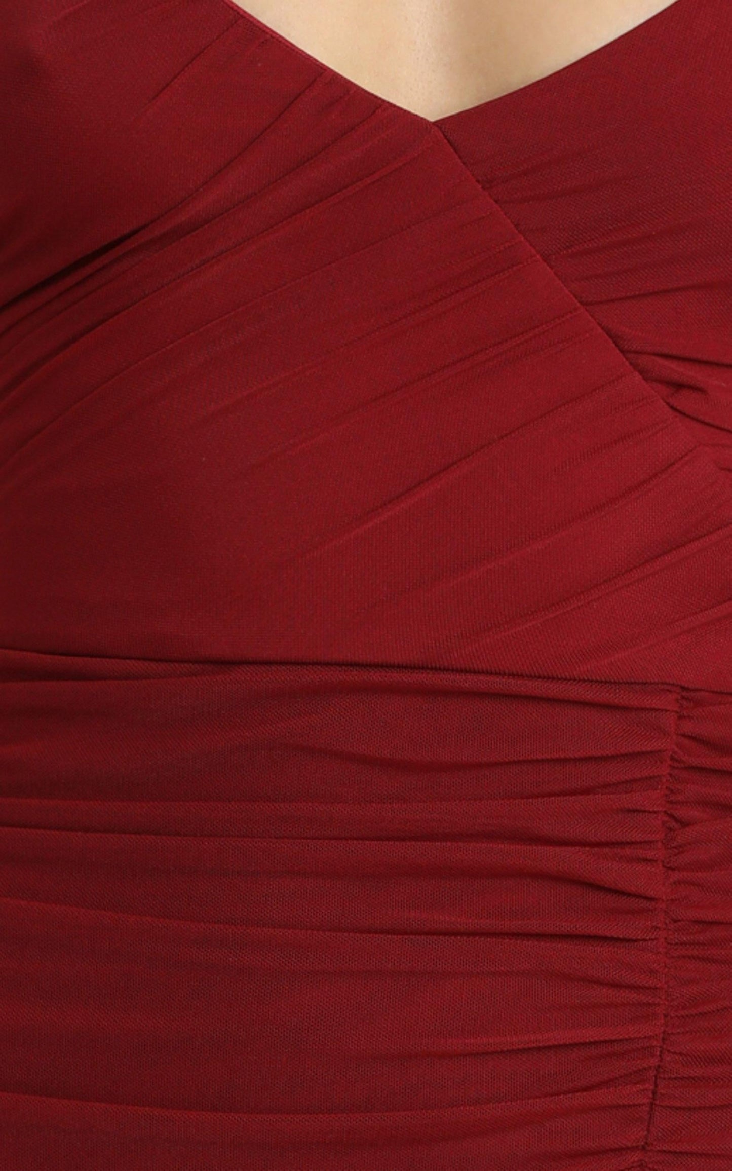 Gigi Dress in Wine Mesh