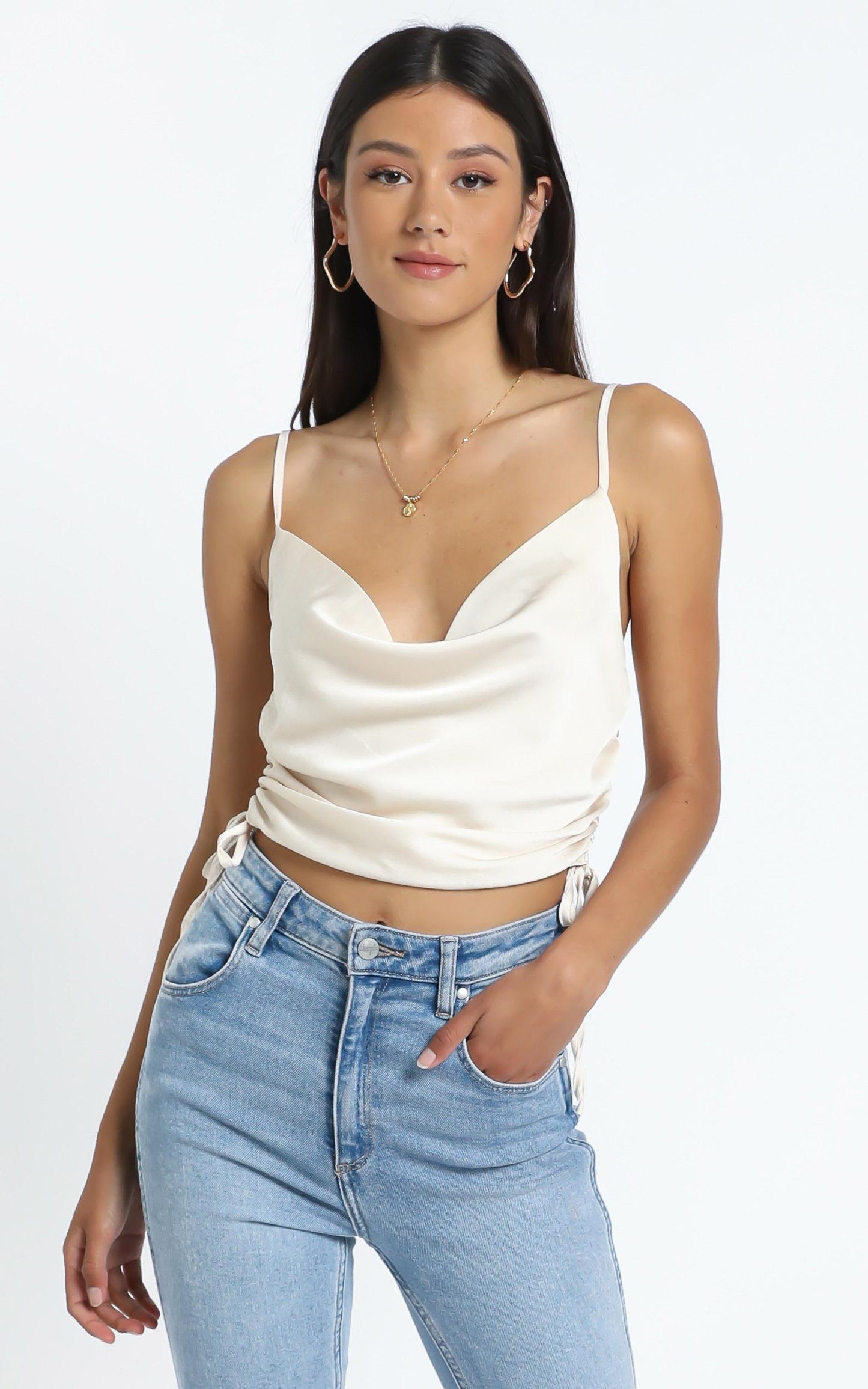Gilana Top in Champagne