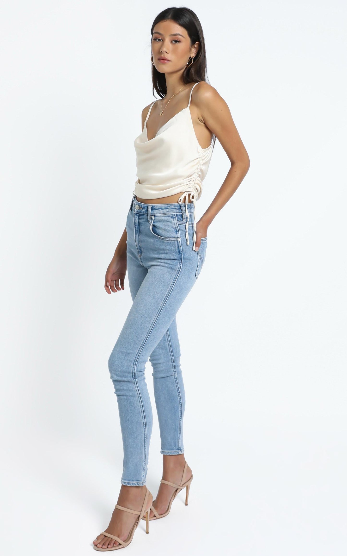 Gilana Top in Champagne