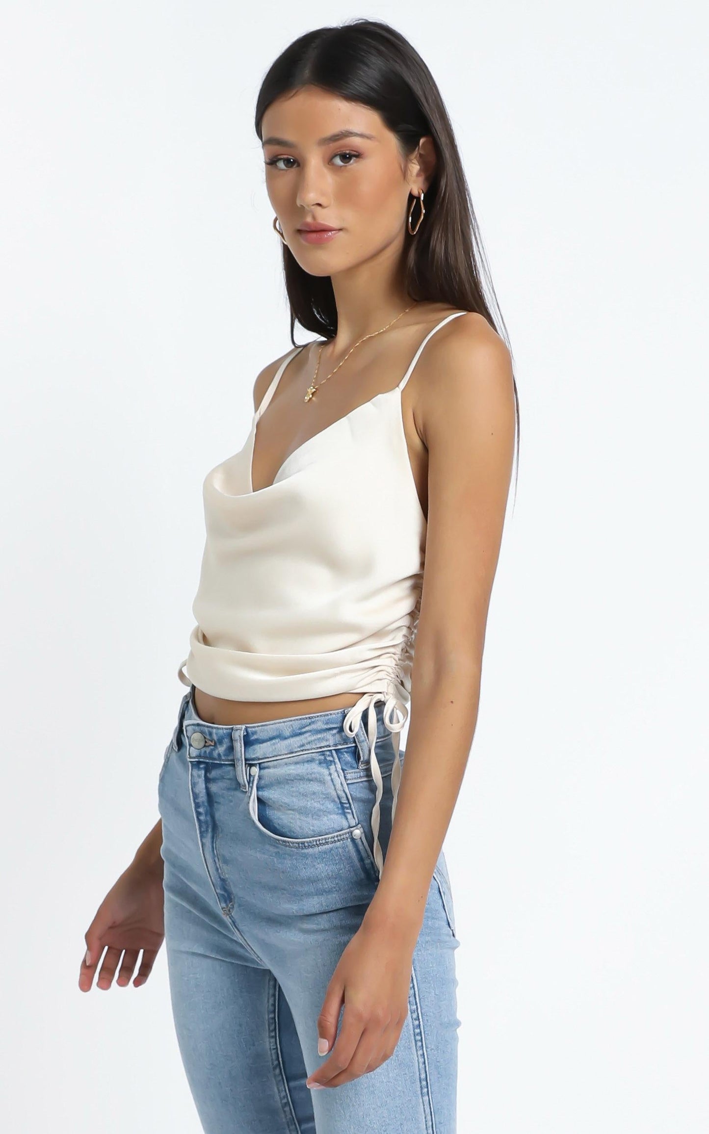 Gilana Top in Champagne