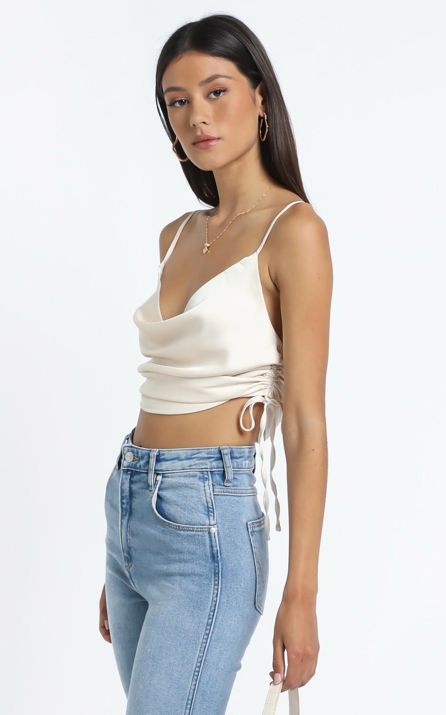 Gilana Top in Champagne