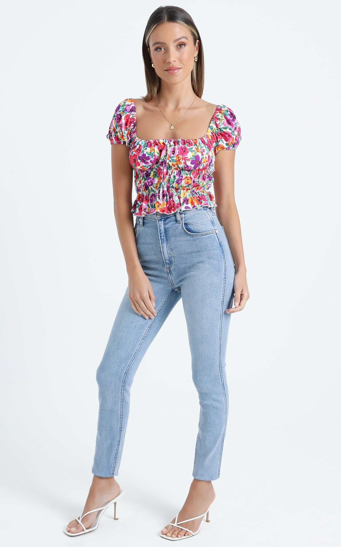 Gimme Top in Packed Floral