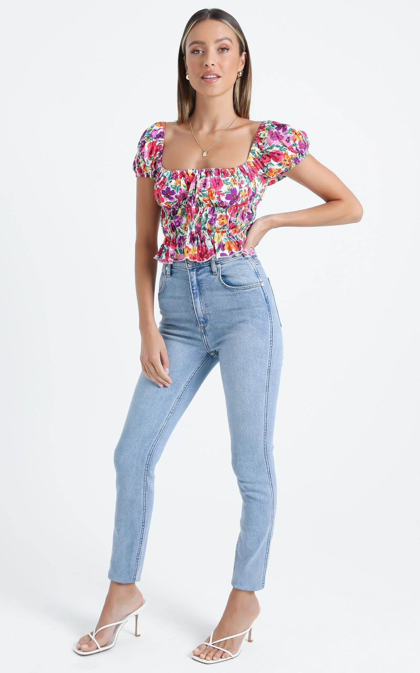Gimme Top in Packed Floral
