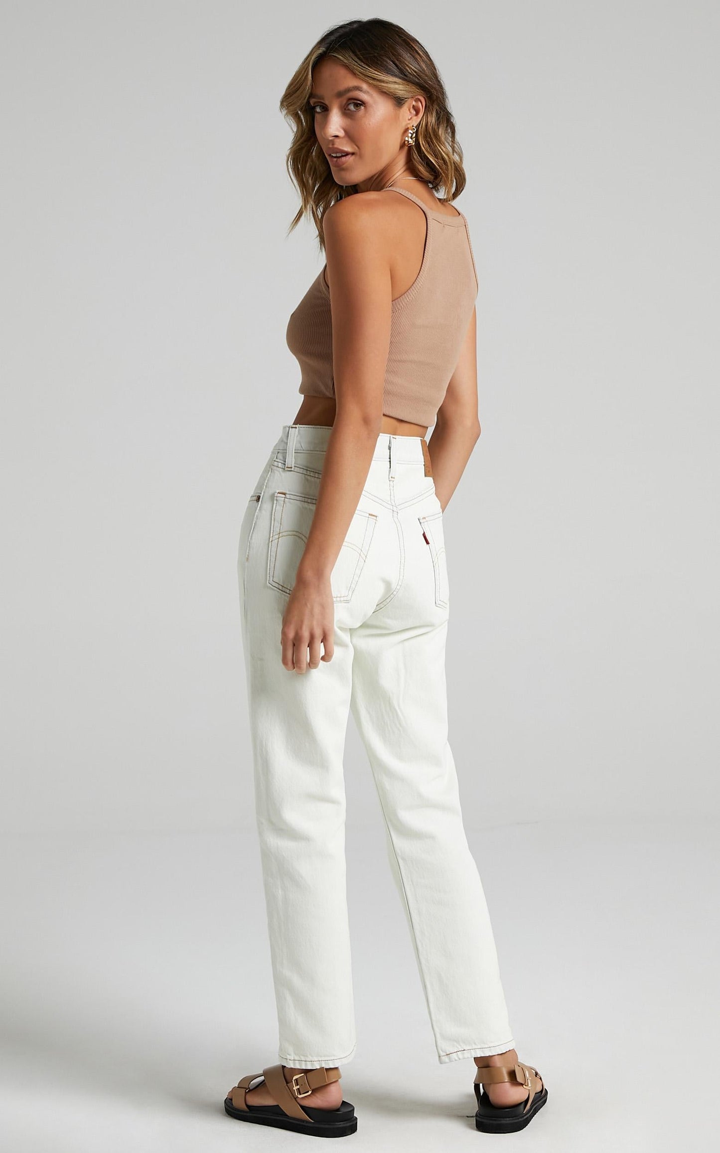 Levi's - 501 Crop Jean in Glacier Bay
