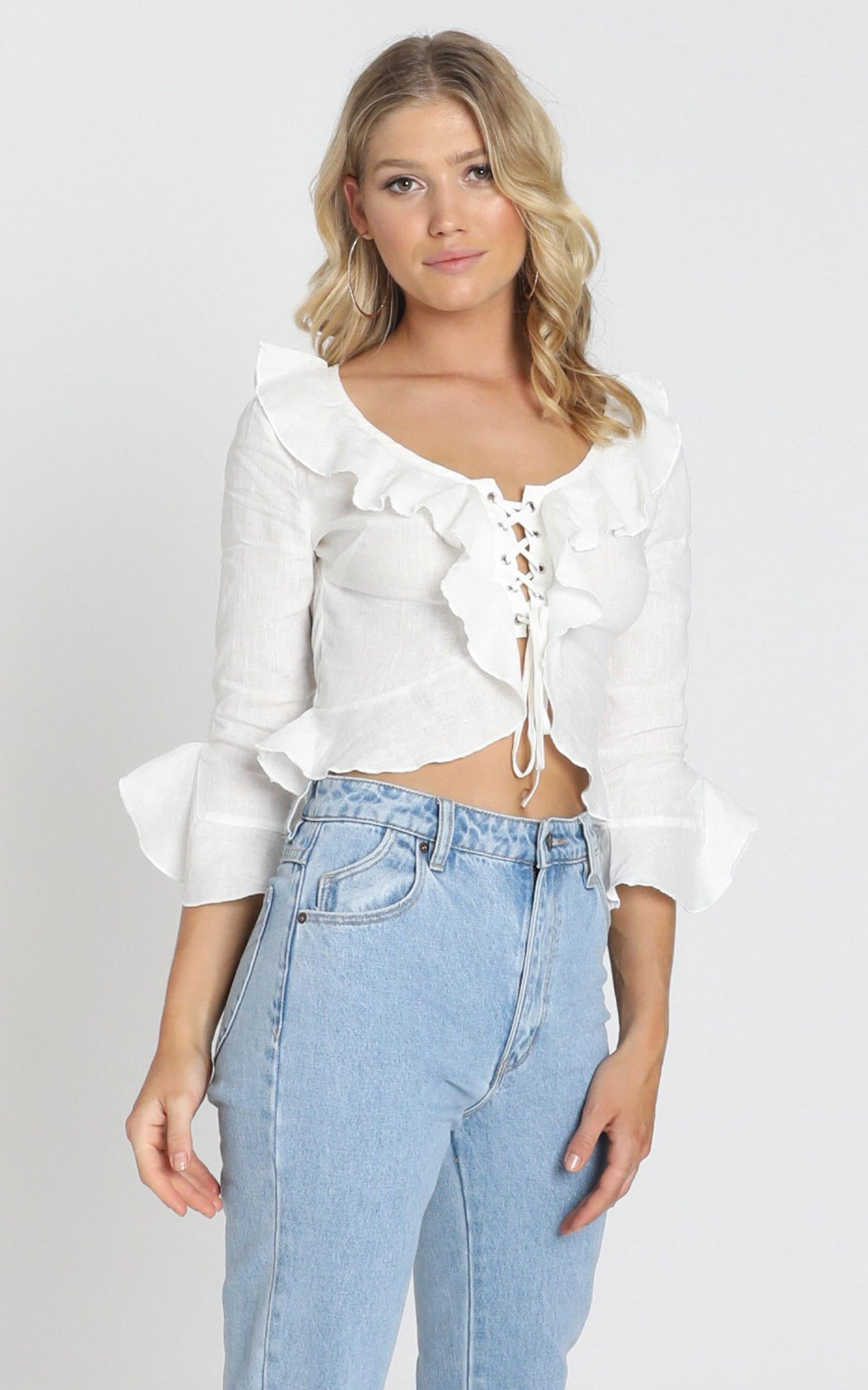 Gladys Top In White