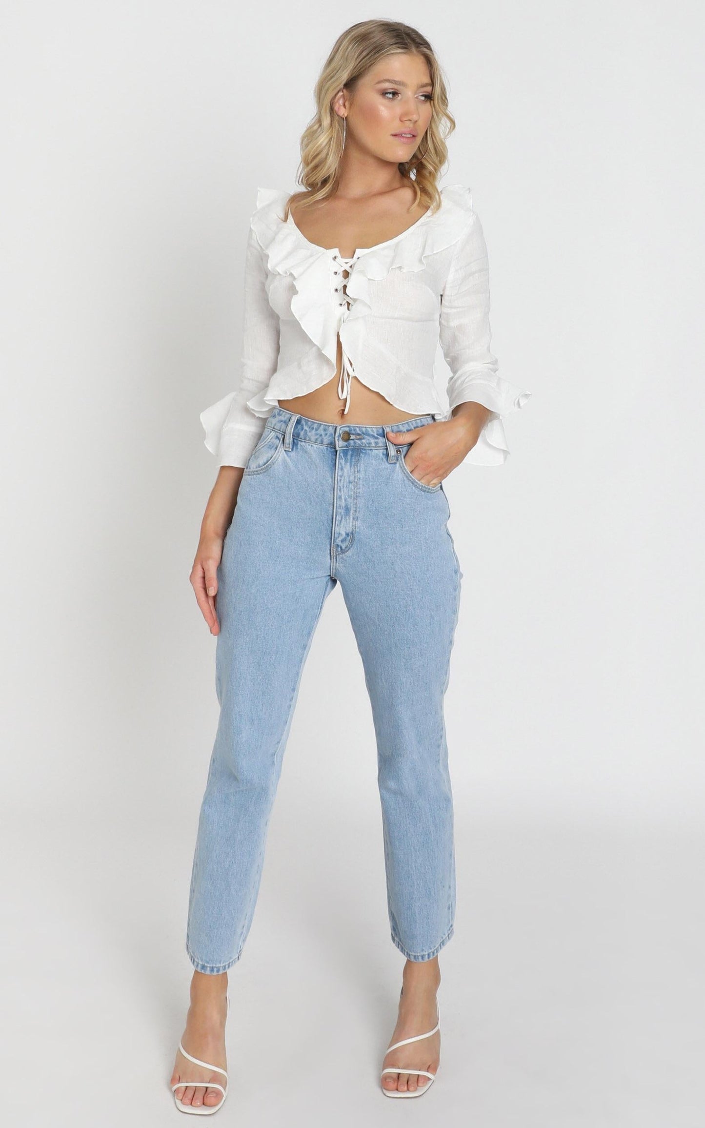 Gladys Top In White