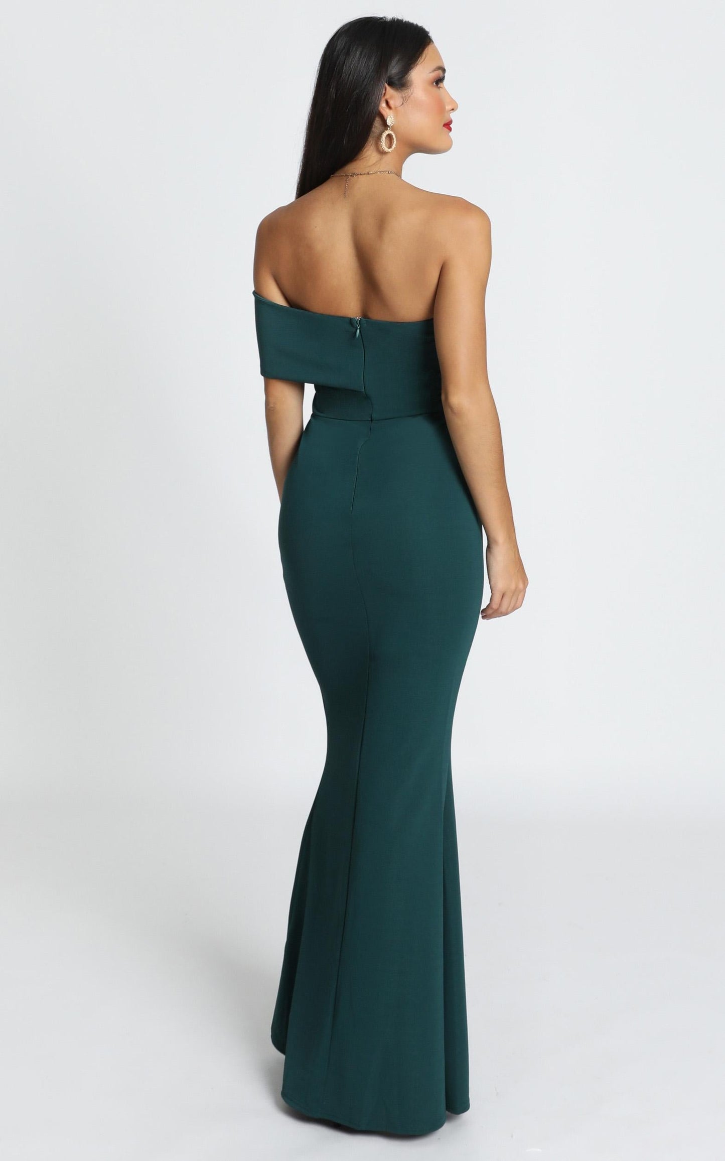Glamour Girl Maxi Dress in Emerald