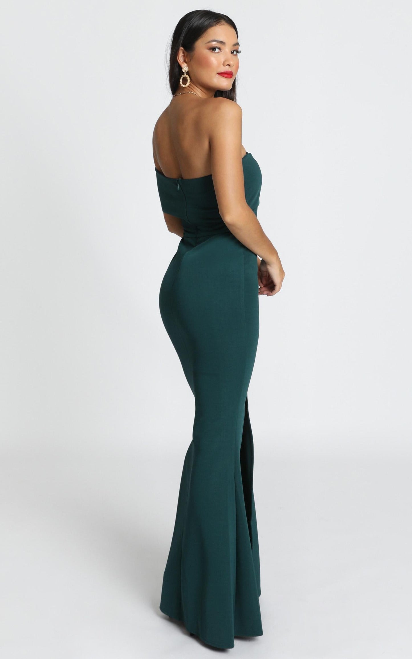 Glamour Girl Maxi Dress in Emerald