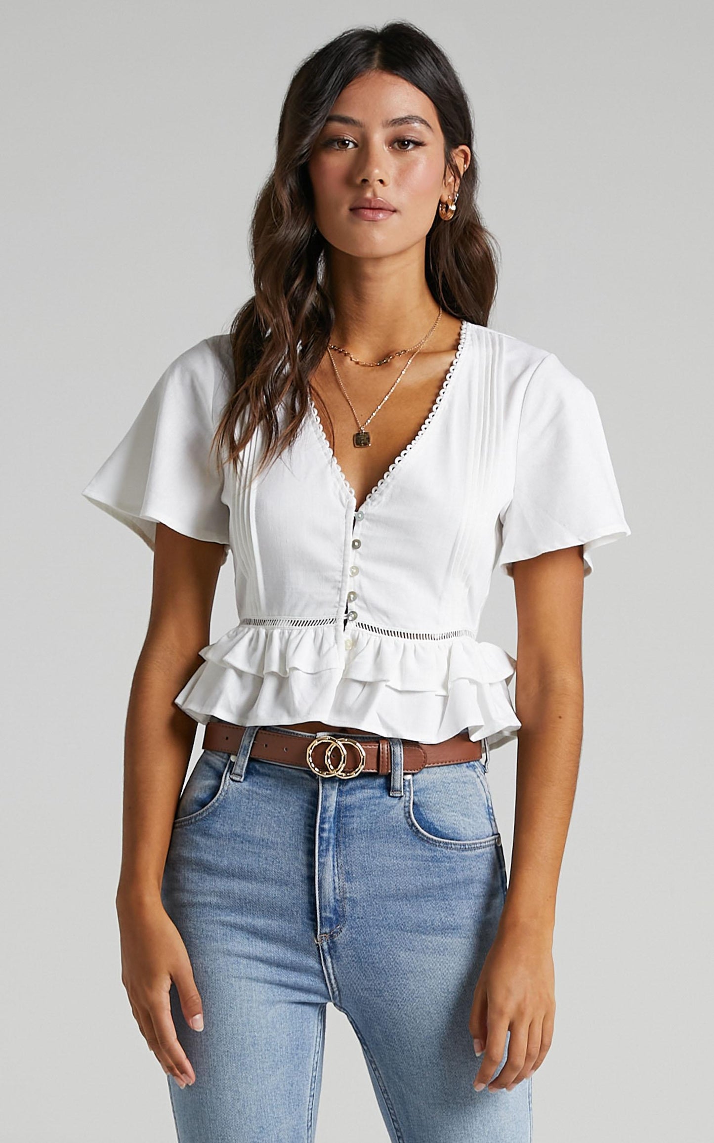 Glyn Top in White