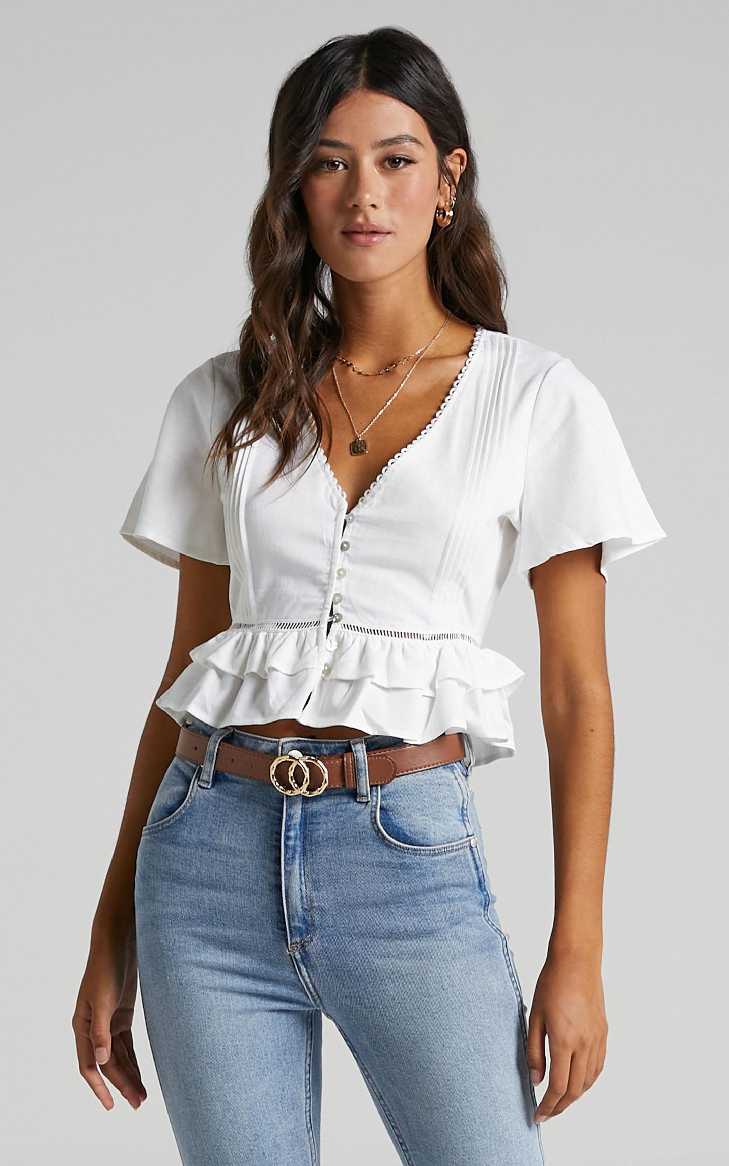 Glyn Top in White