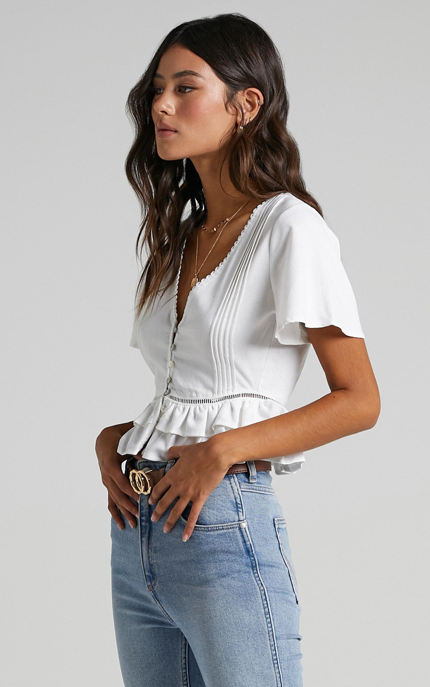 Glyn Top in White