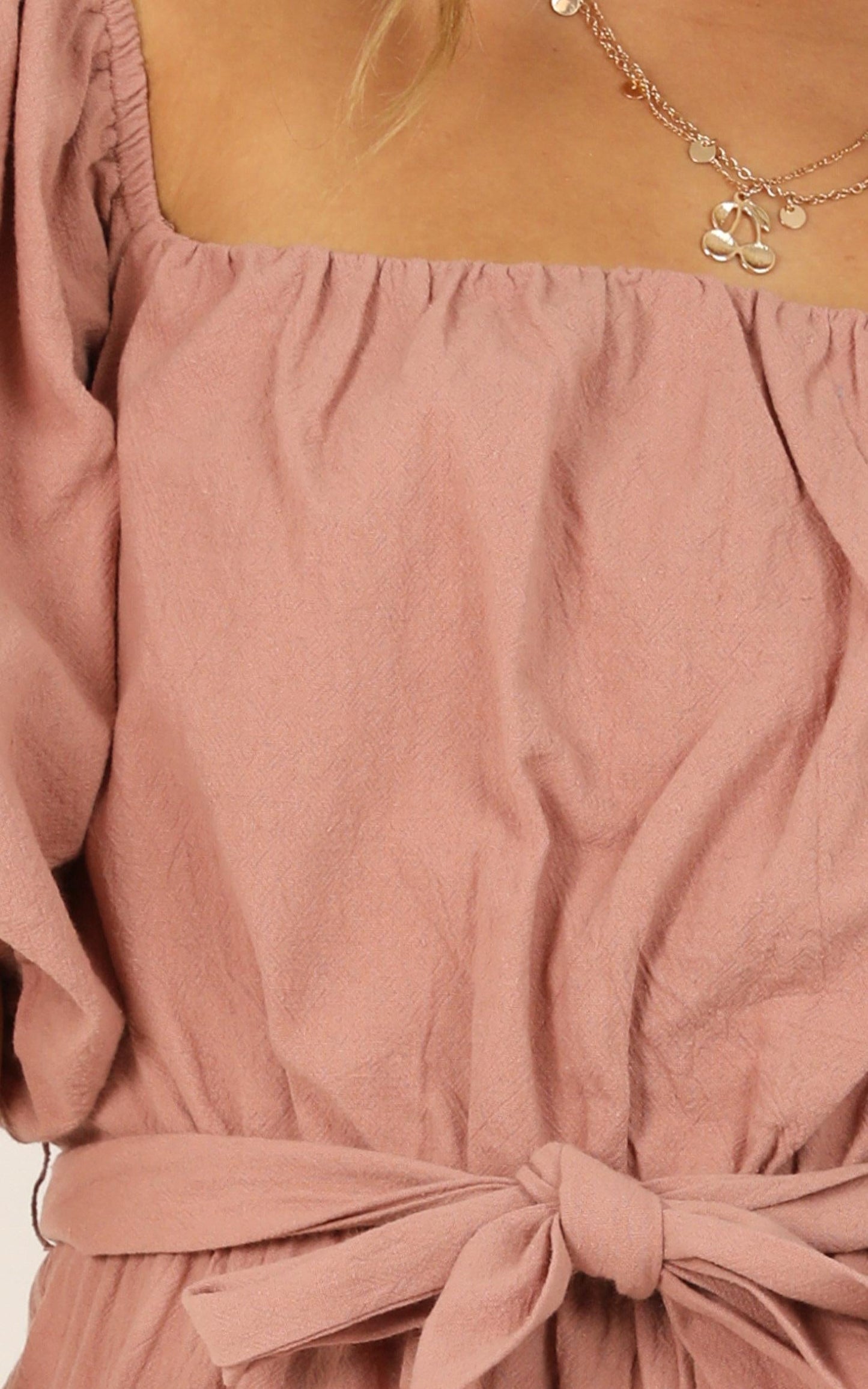 Going Sky High Jumpsuit In Blush