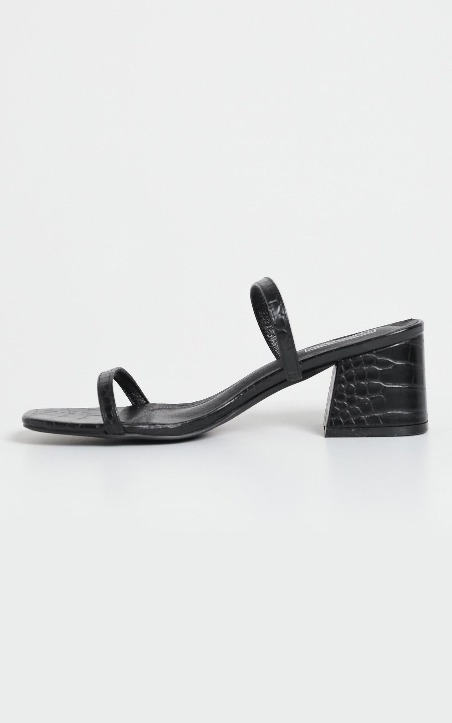 Therapy - Goldie Heels in Black Croc