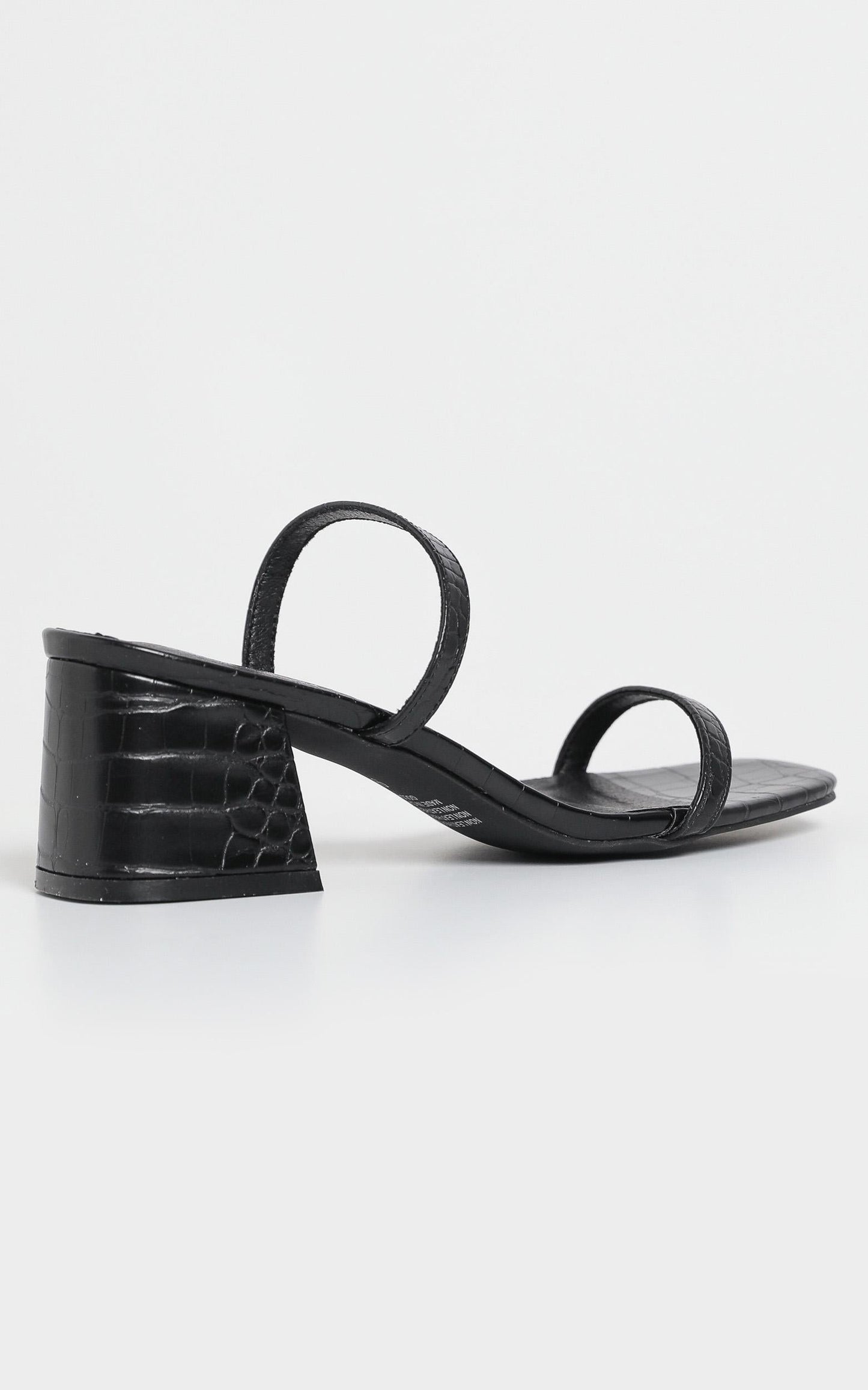Therapy - Goldie Heels in Black Croc