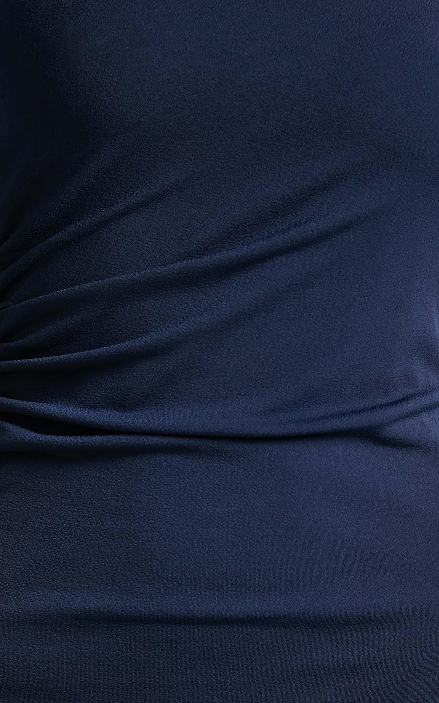 Got Me Looking Midi Dress - One Shoulder Bodycon Dress in Navy