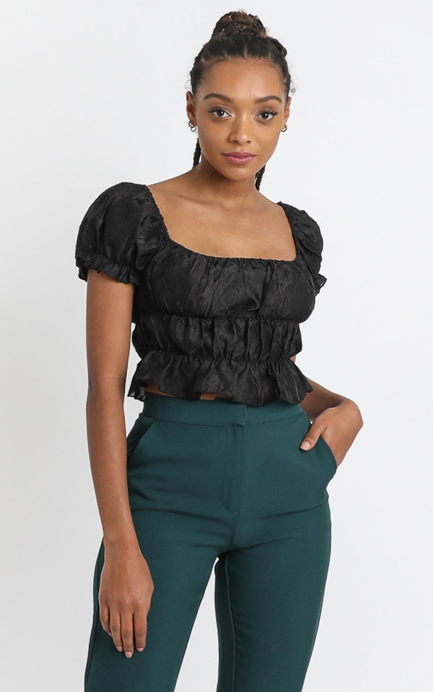 Gotta Grow Top in Black