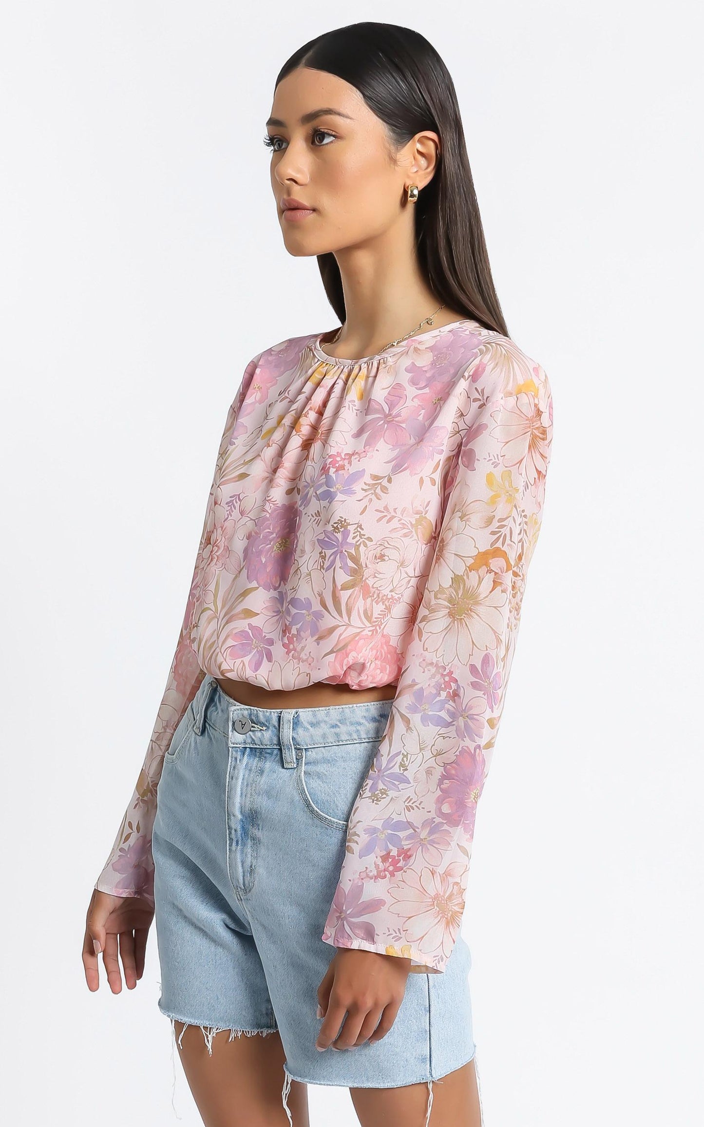 Grecia Top in Vintage Floral