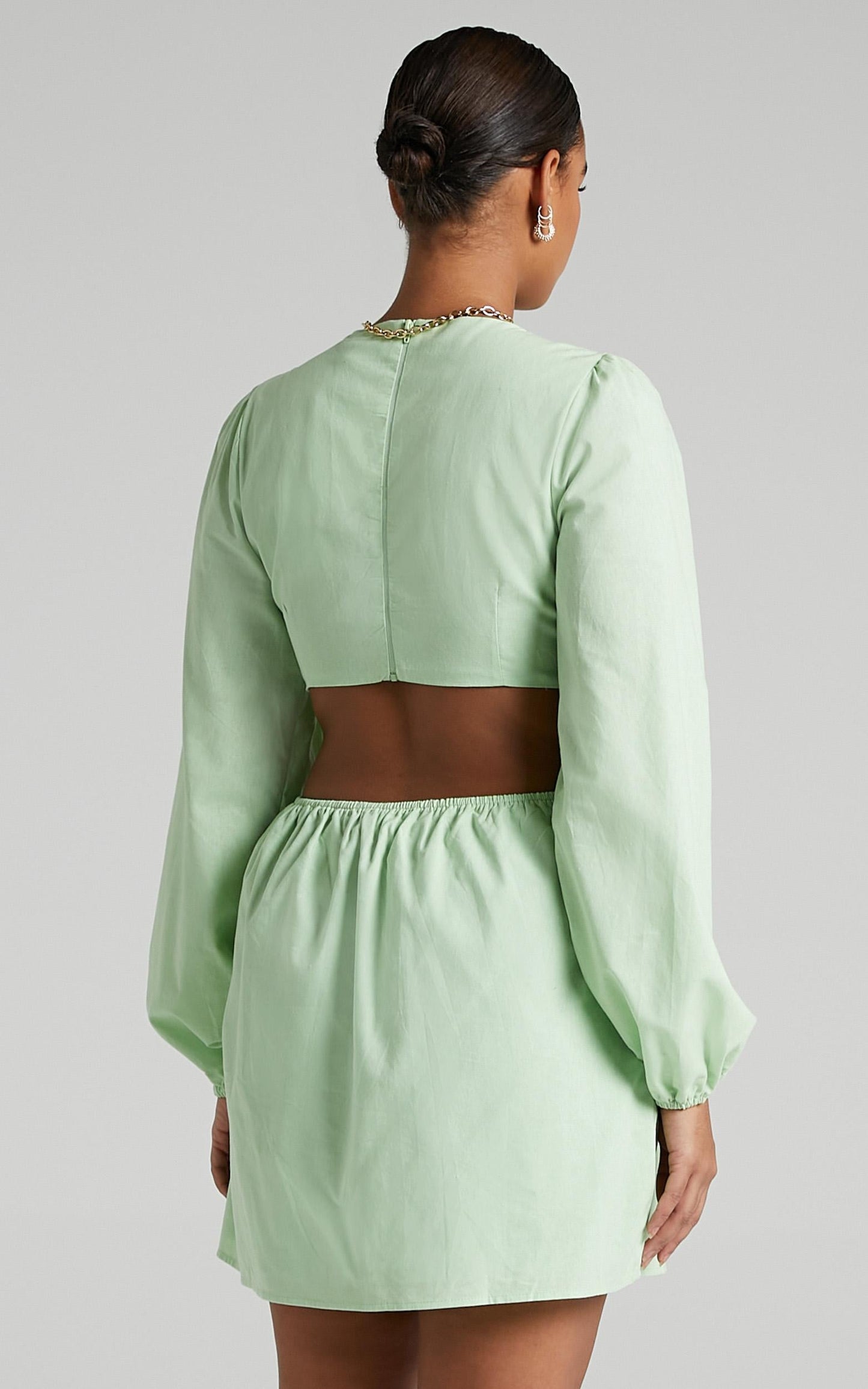 Egeria Dress in Apple Green