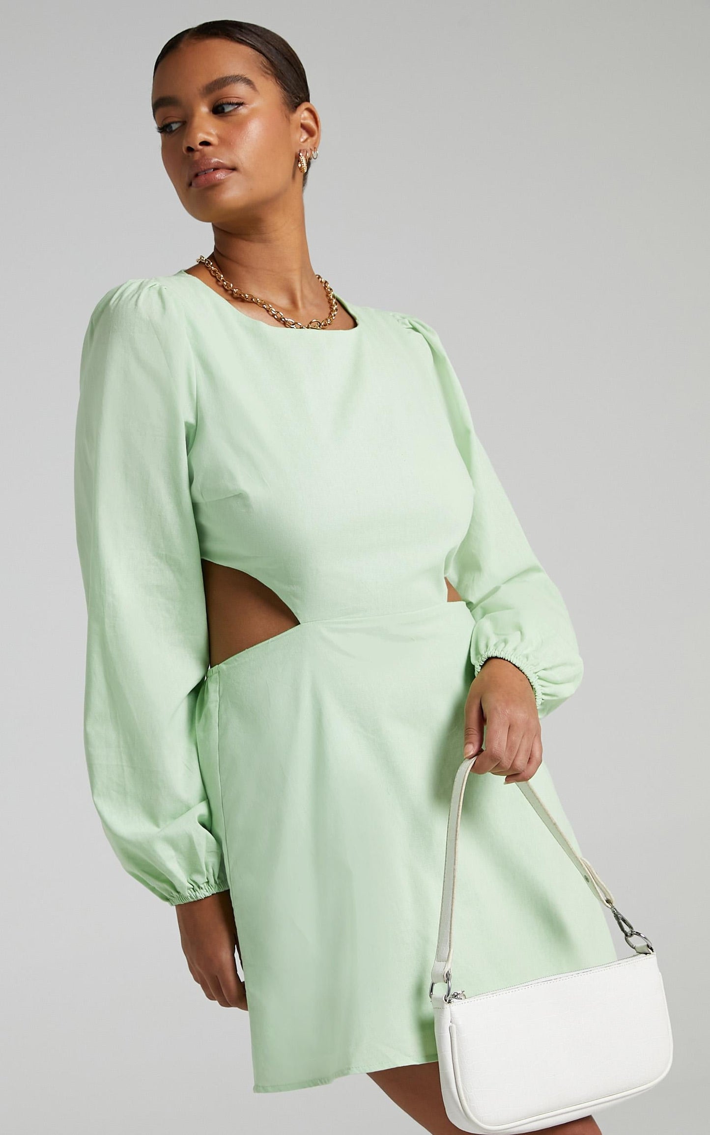 Egeria Dress in Apple Green