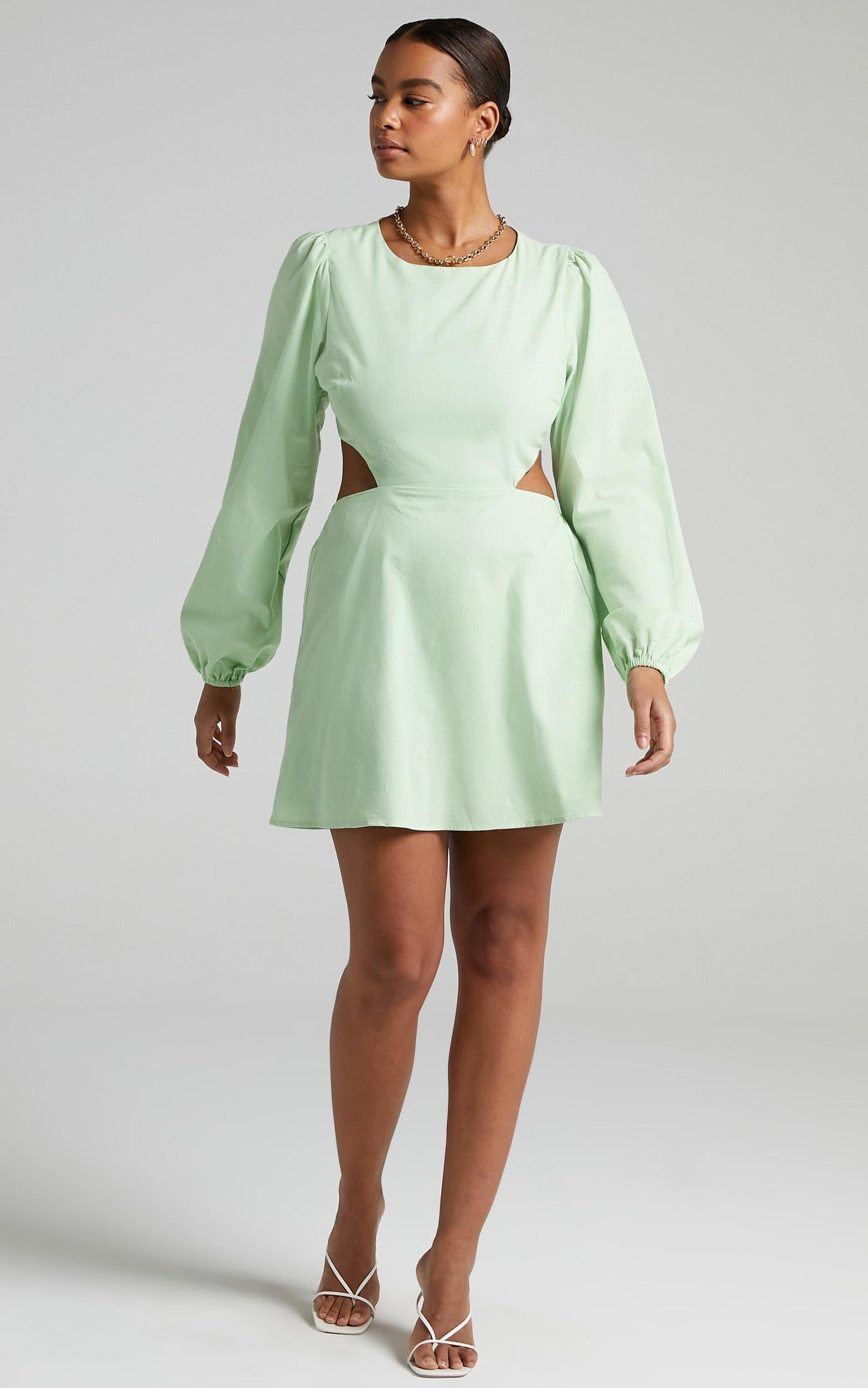 Egeria Dress in Apple Green