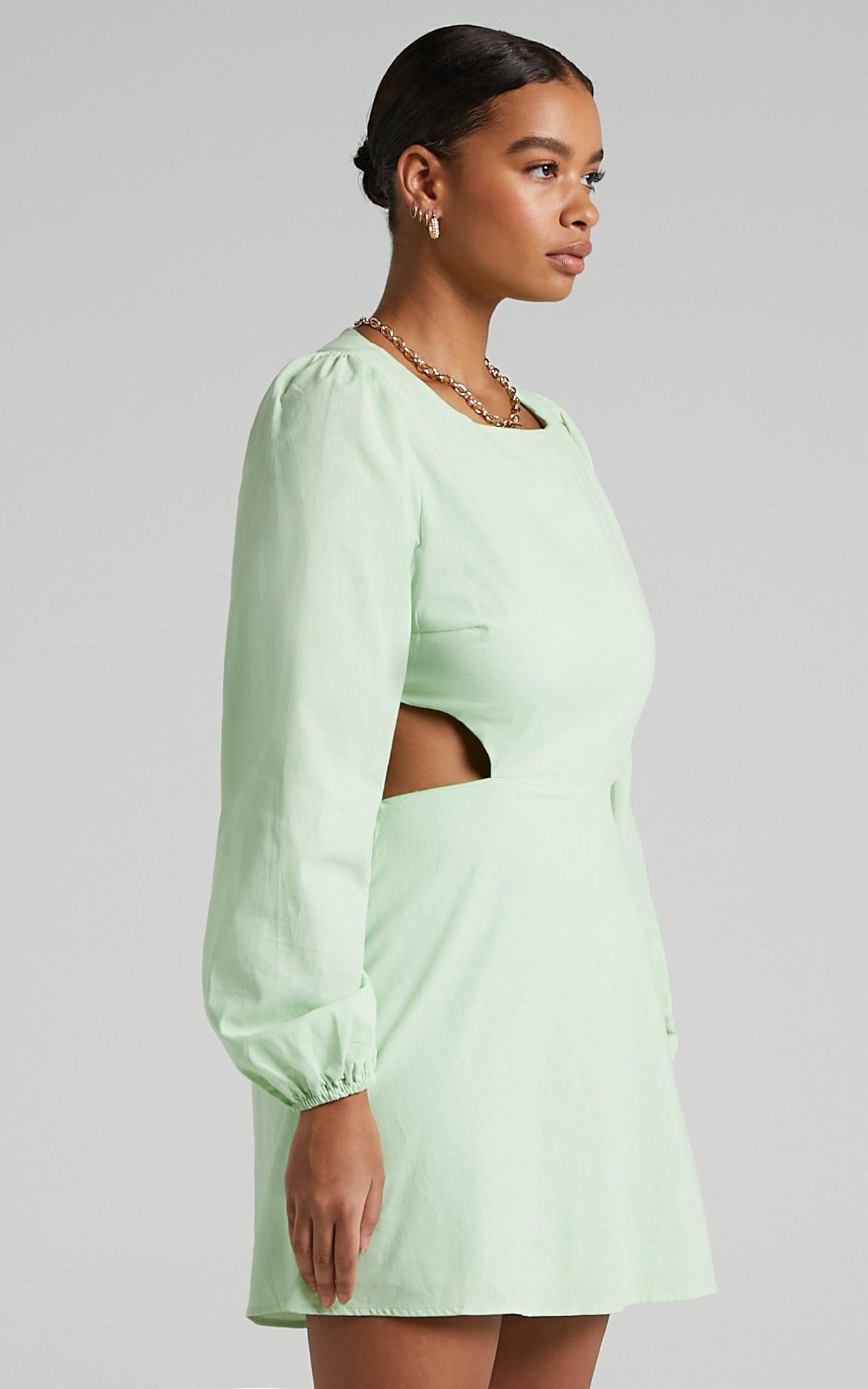 Egeria Dress in Apple Green