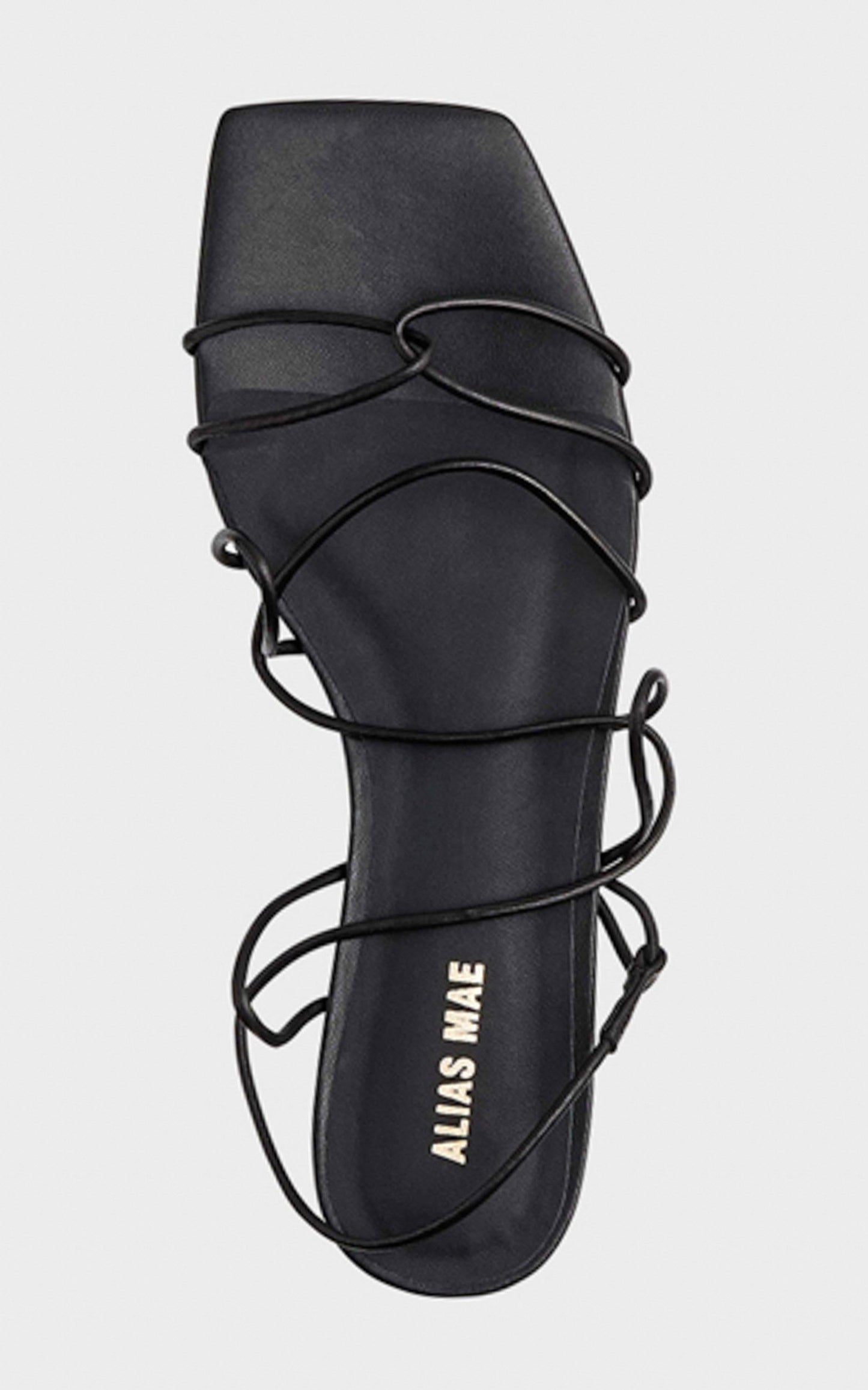 Alias Mae - Greta Sandals in Black Leather