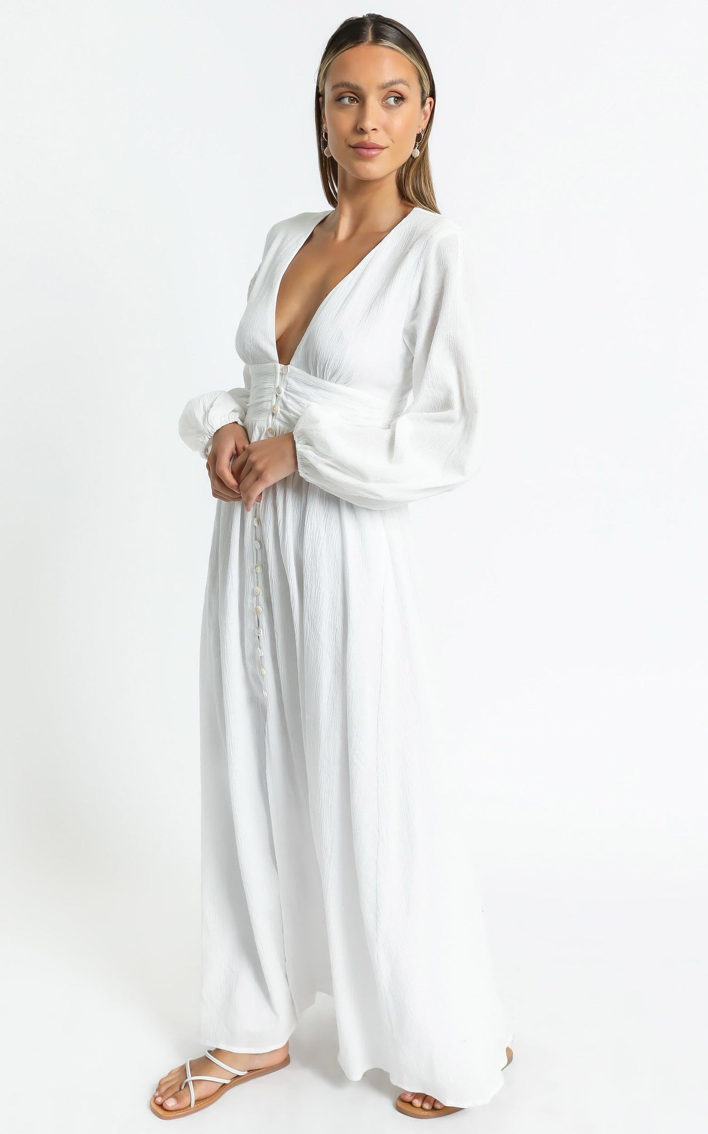 Charlie Holiday - Halcyon Dress in White