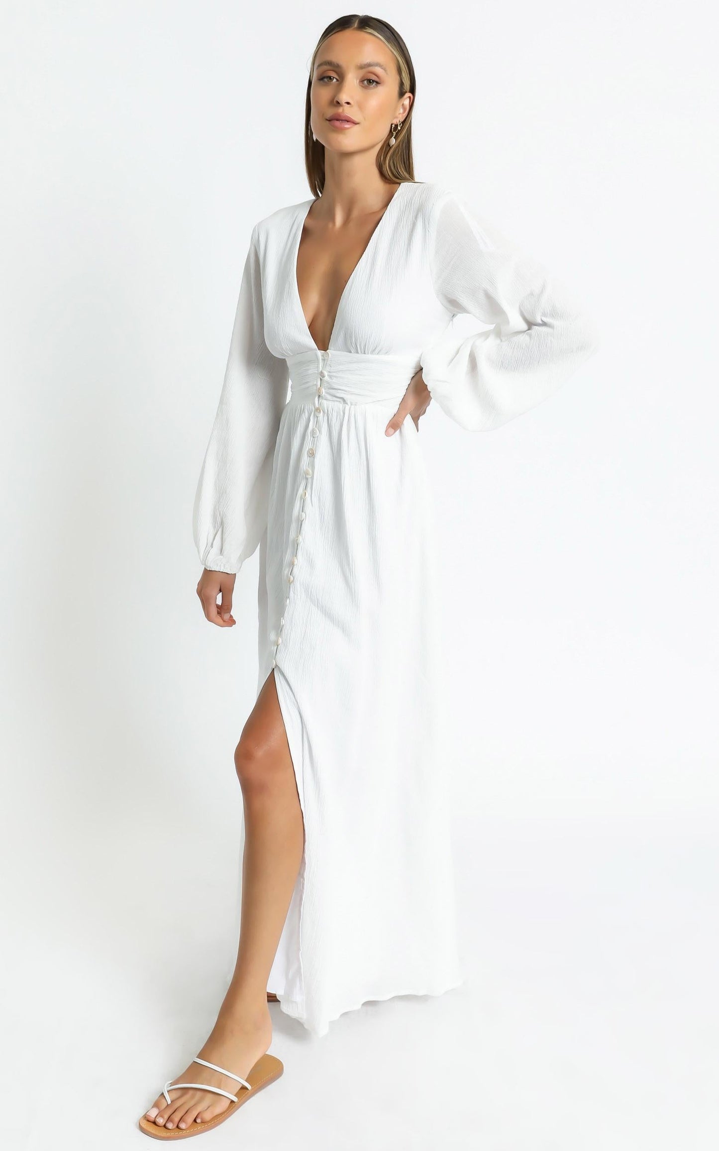 Charlie Holiday - Halcyon Dress in White