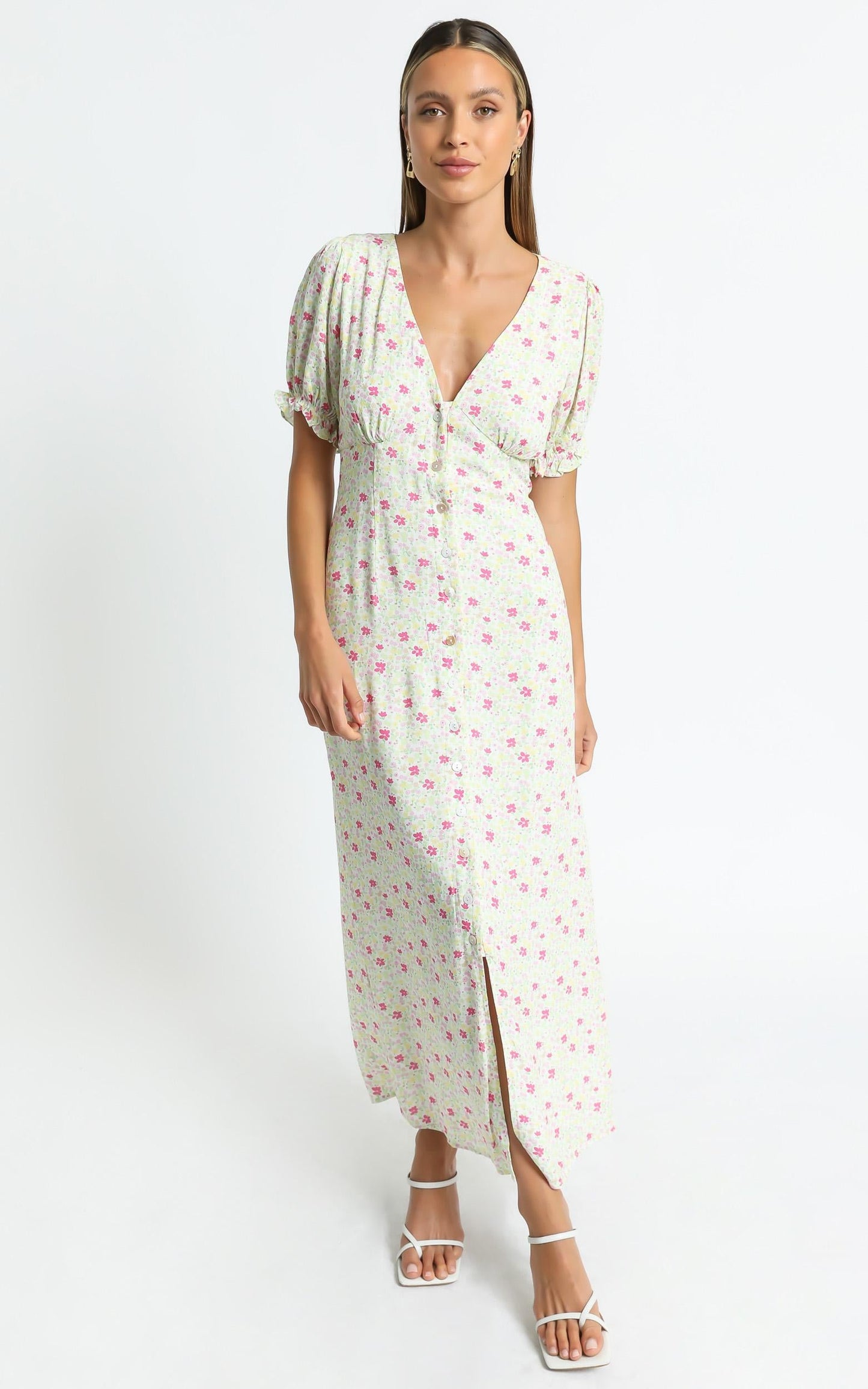Charlie Holiday - Harley Dress in Festive Floral Light