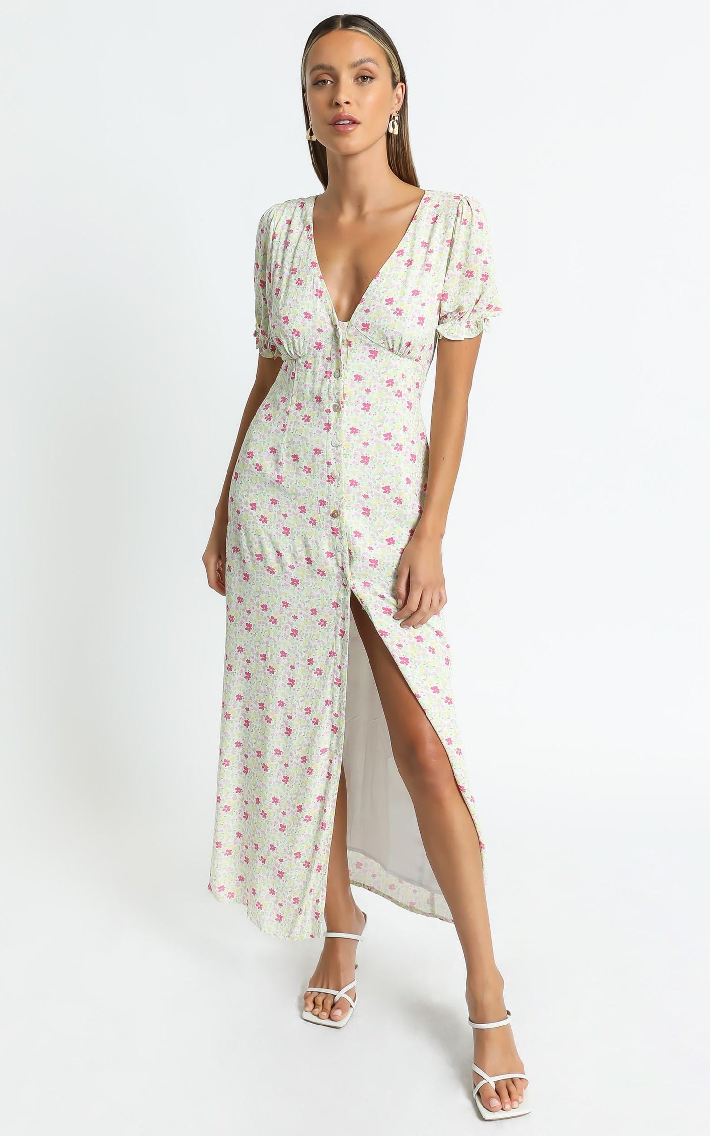 Charlie Holiday - Harley Dress in Festive Floral Light