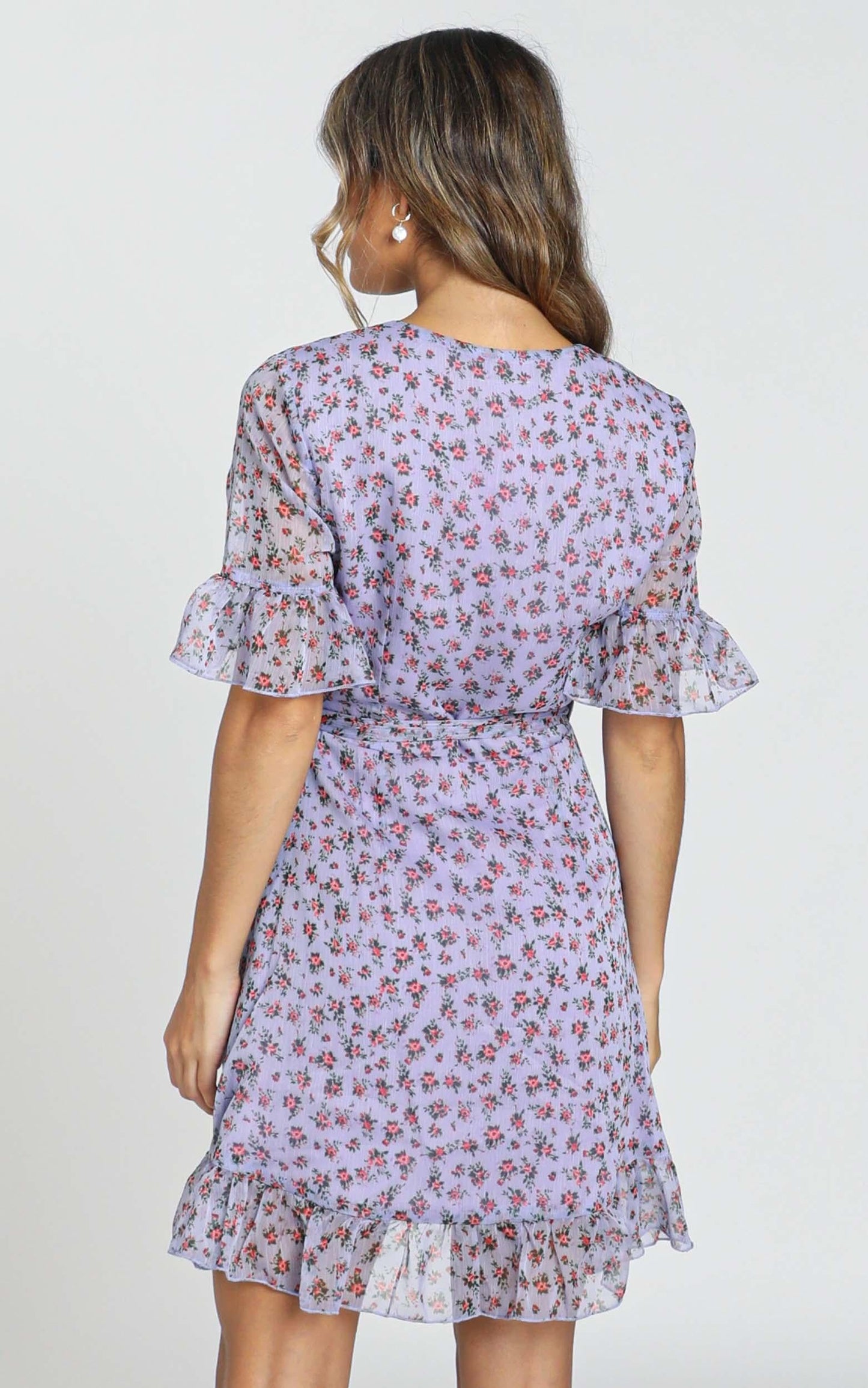 Girl Unknown Dress in Lilac Floral